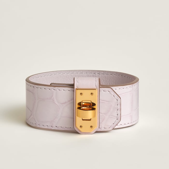Mauve Pâle Kelly Twist Bracelet, Small Model