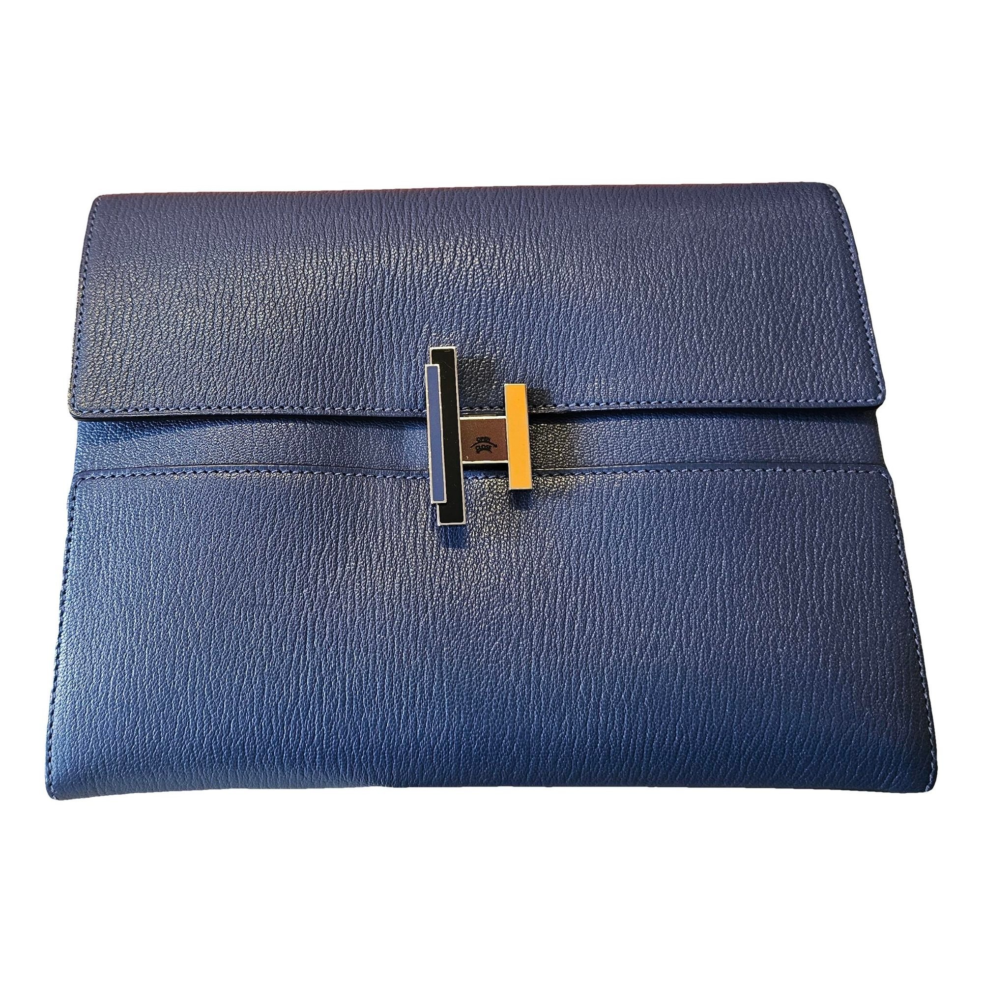 Vegan leather clutch bag