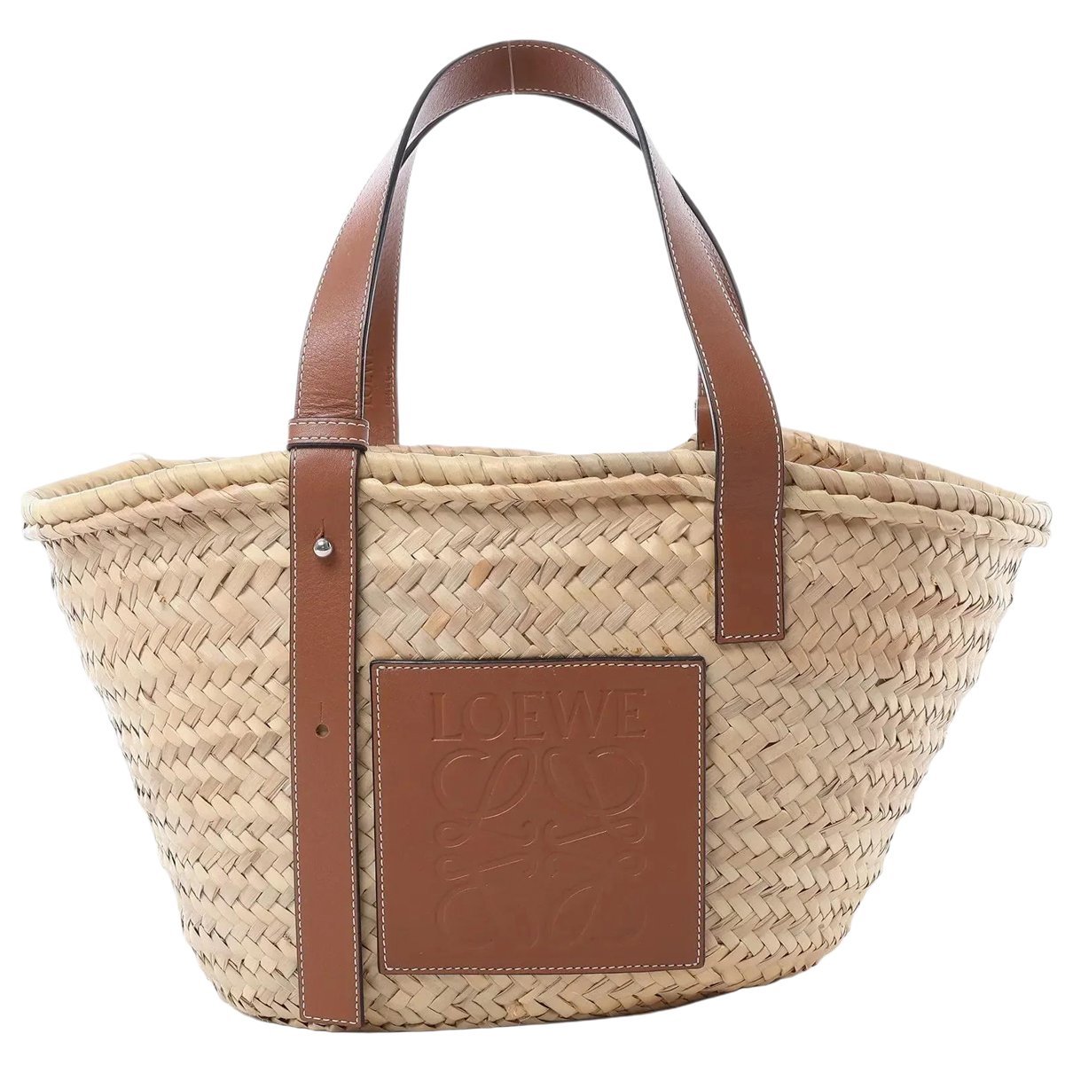 Anagram Basket leather handbag