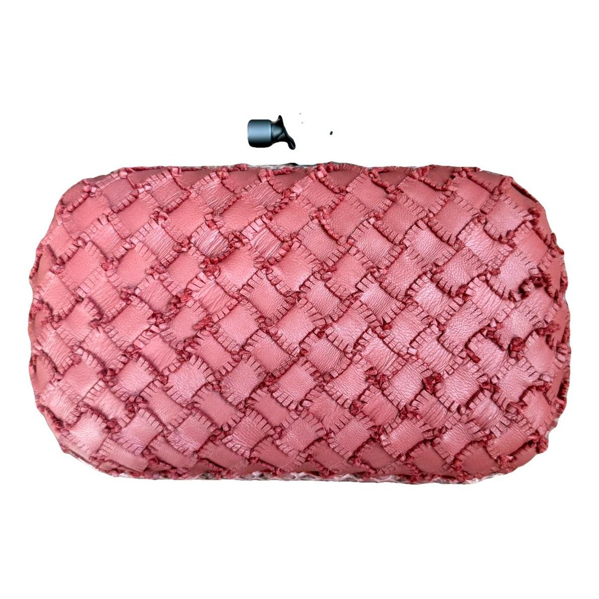Pochette Knot leather clutch bag