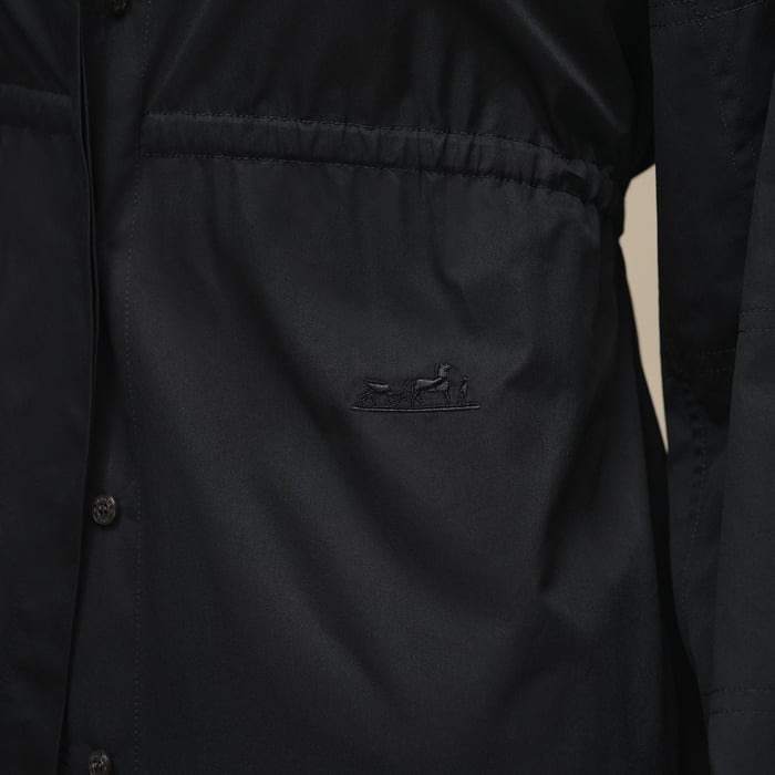 Noir Drawstring Shirt