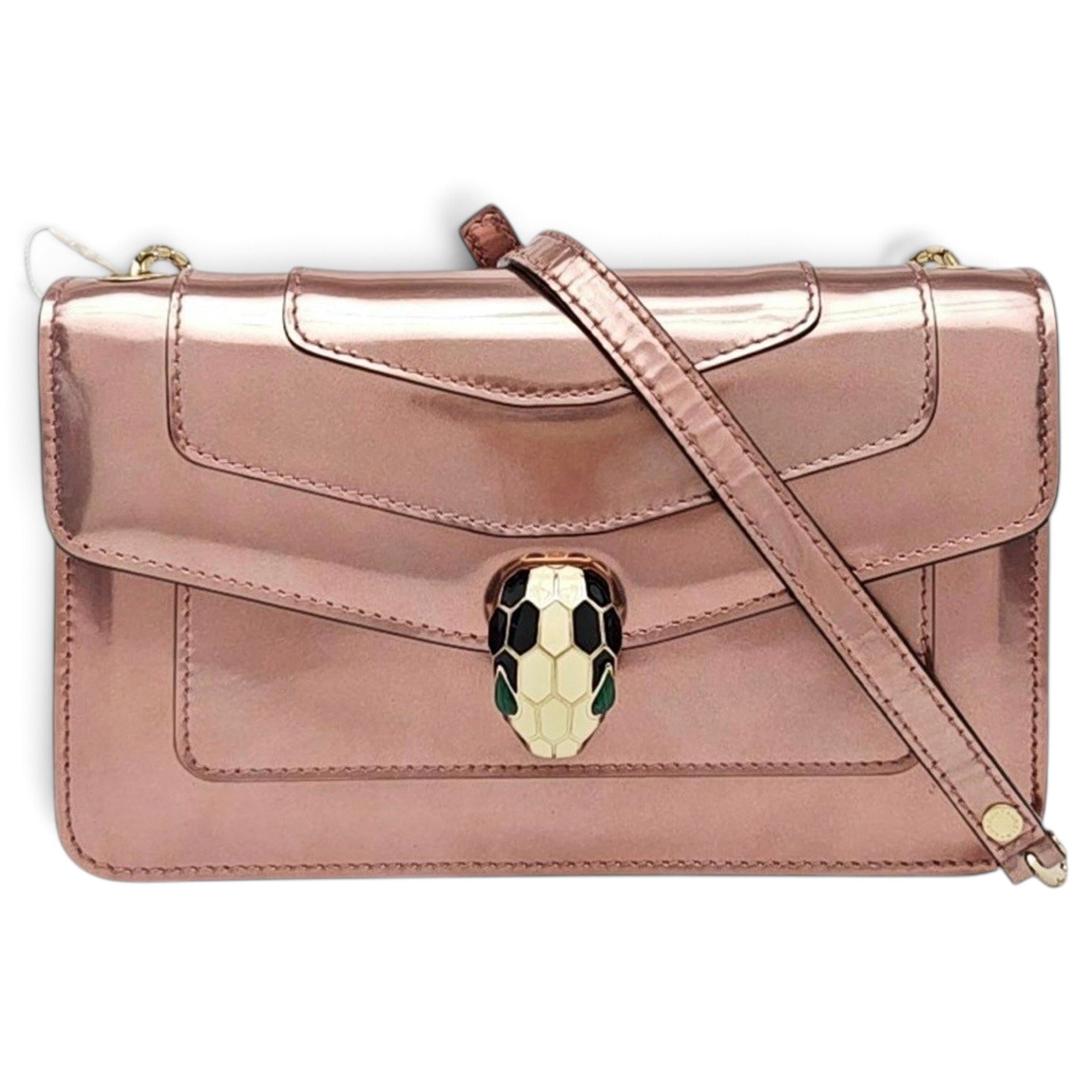 Serpenti leather handbag