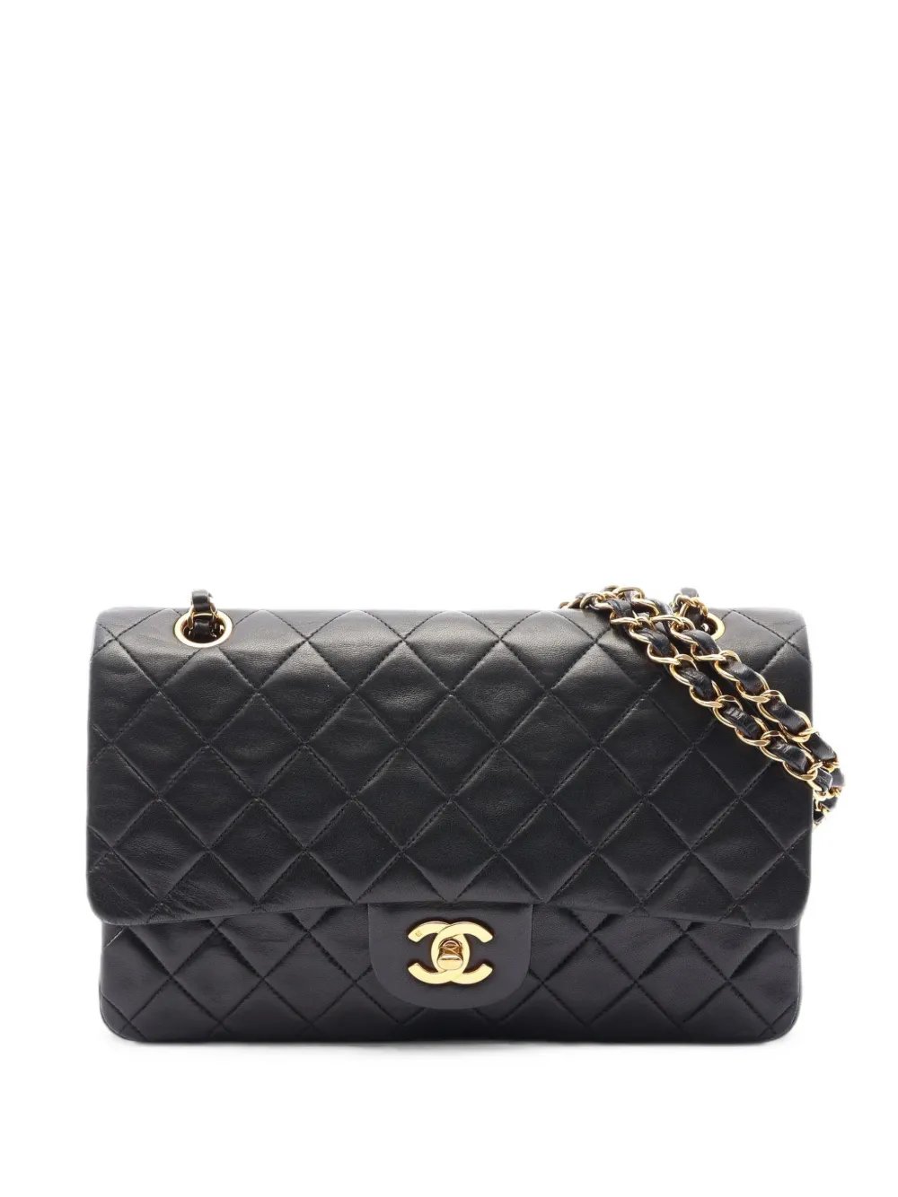 1991-1994 matelassé logo turn-lock shoulder bag