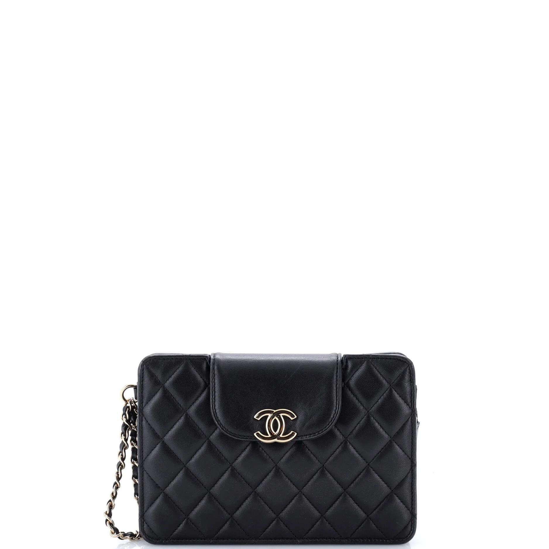 Leather clutch bag