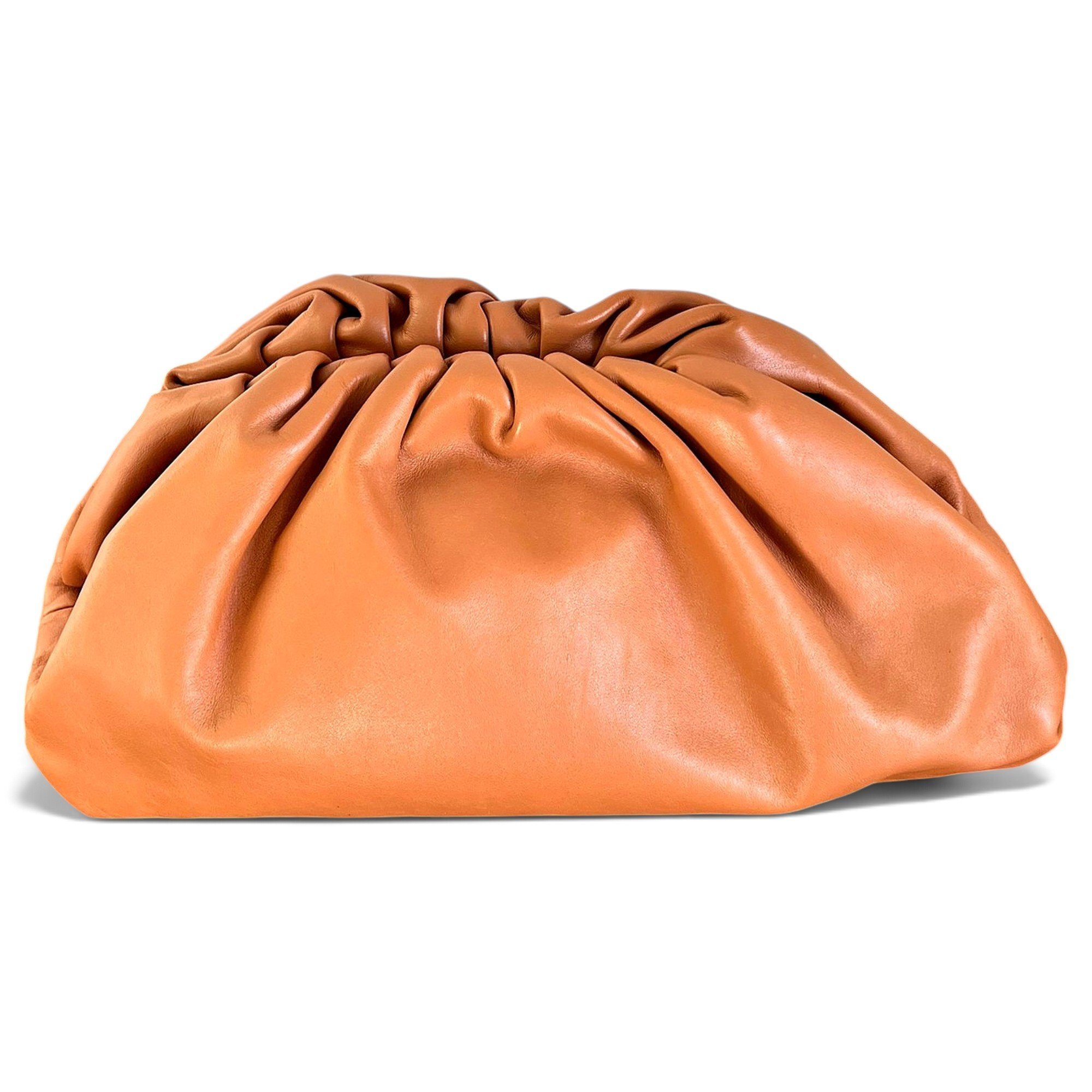 Pouch leather clutch bag