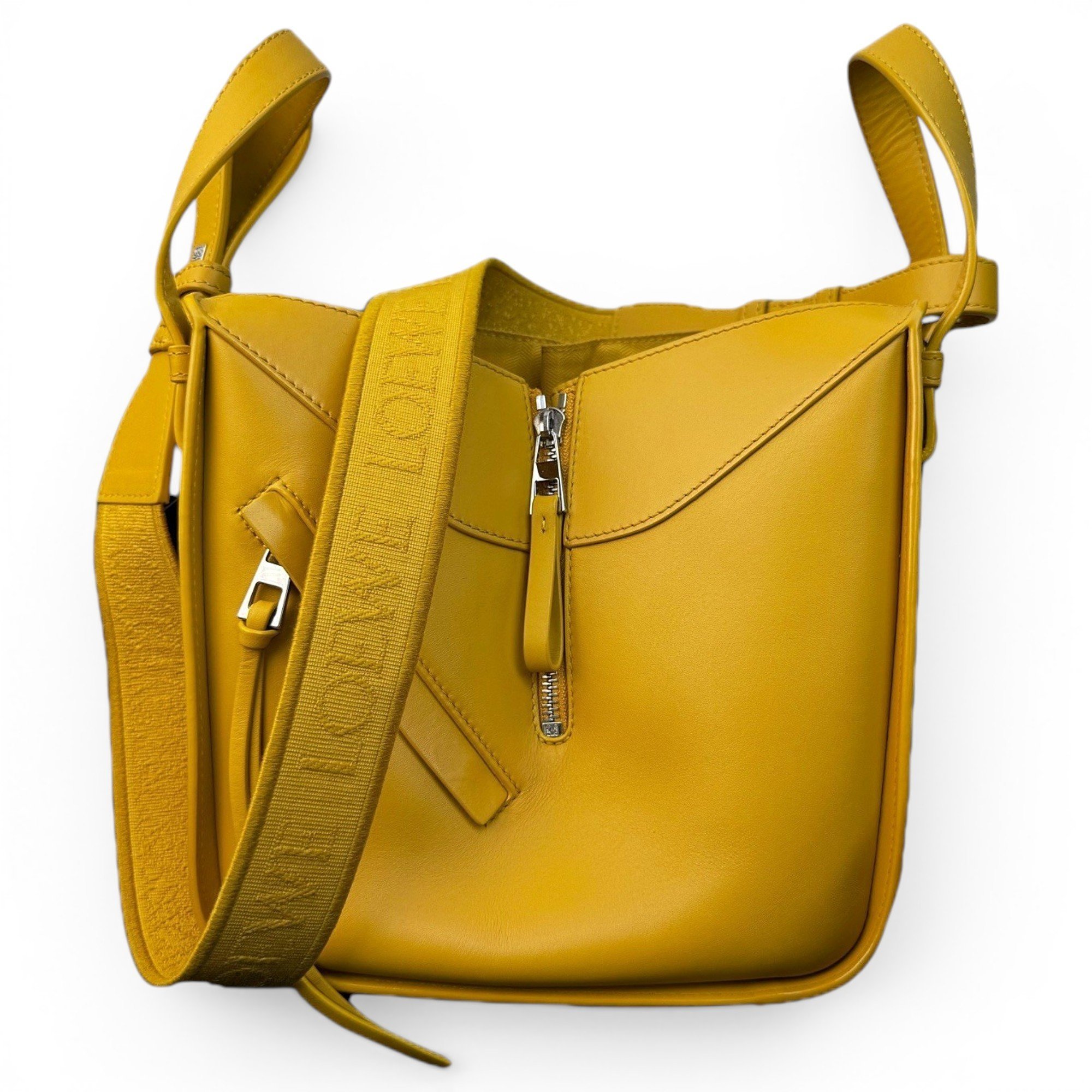 Hammock leather handbag