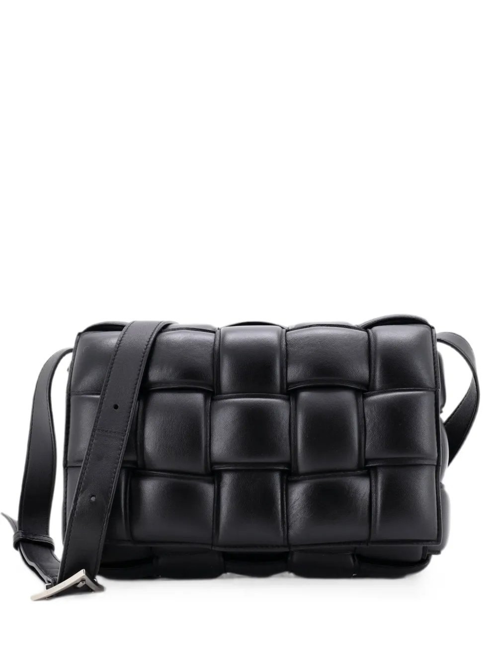 Cassette Padded Maxi Intrecciato Leather crossbody bag