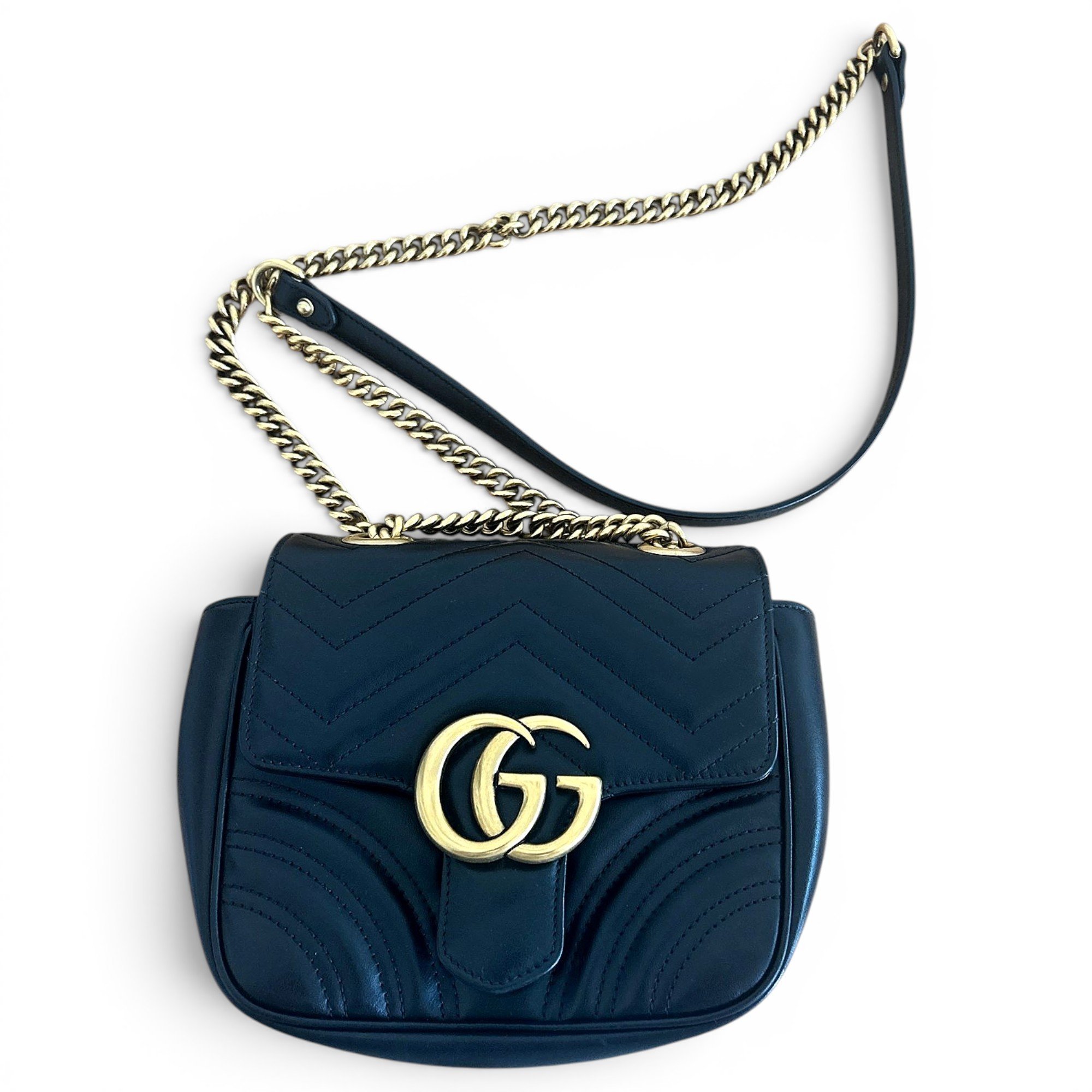 Marmont leather clutch bag