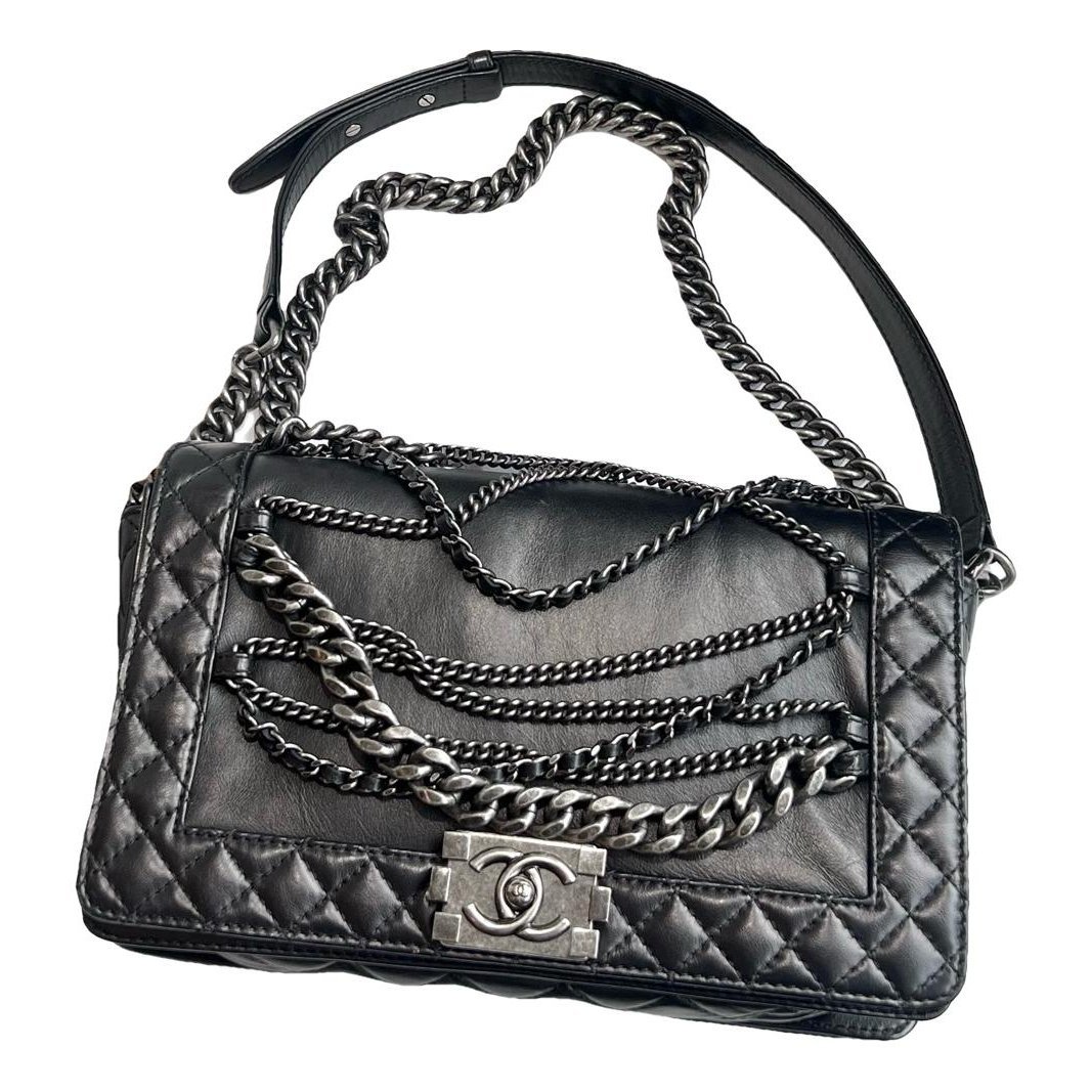 Boy leather crossbody bag