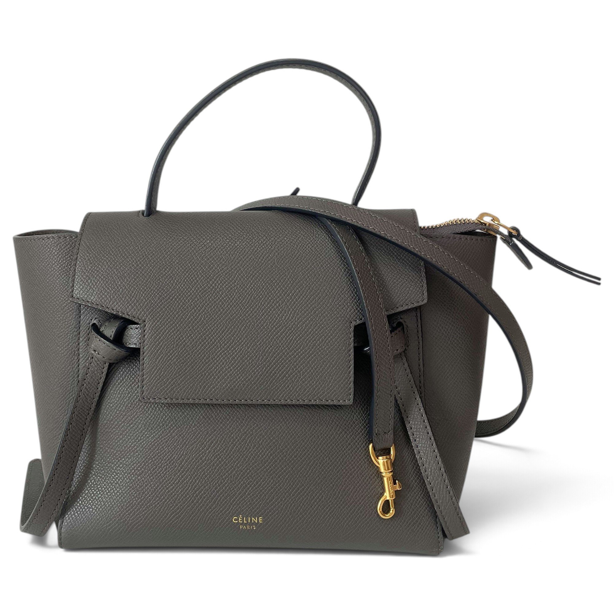 Belt leather handbag