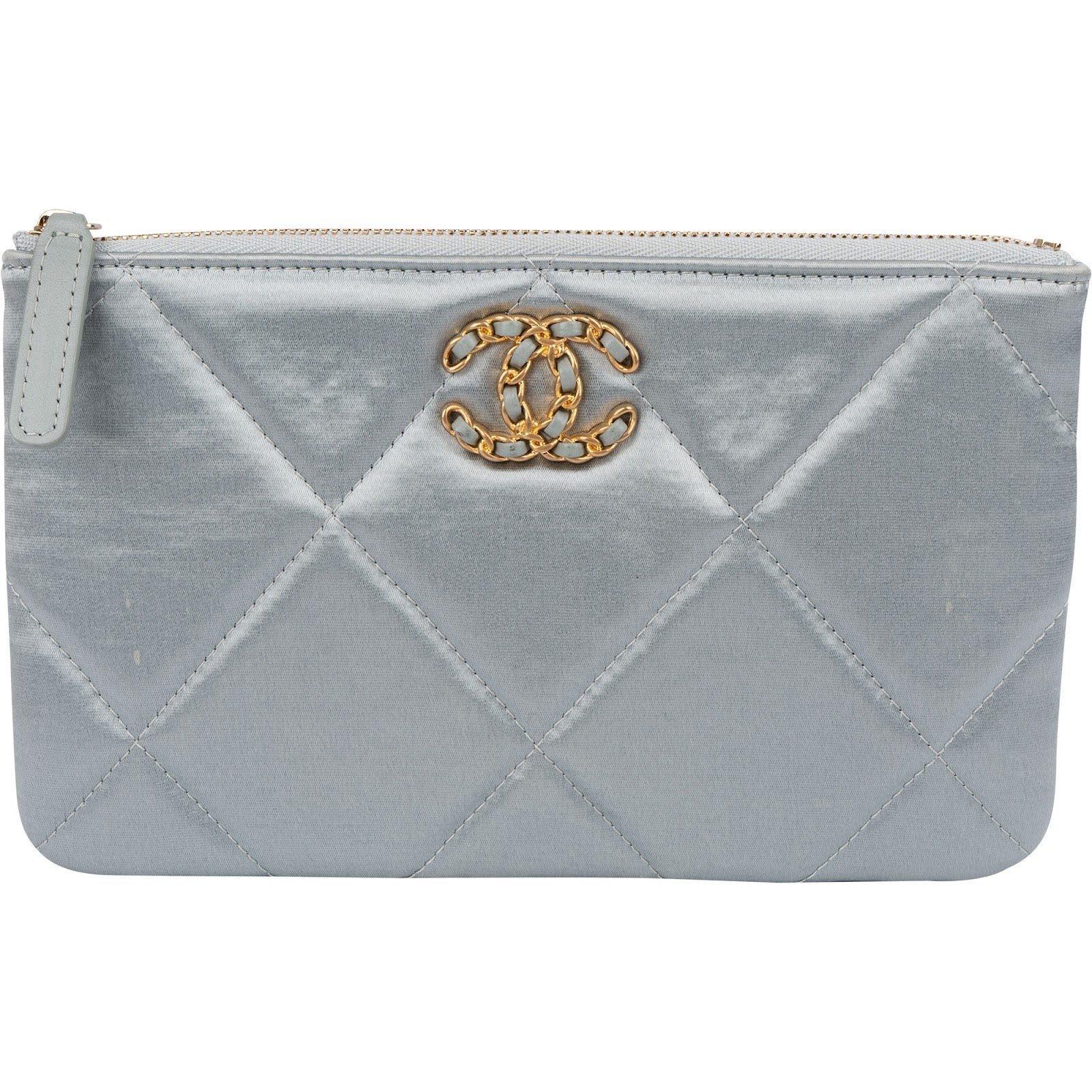 Chanel 19 leather clutch bag