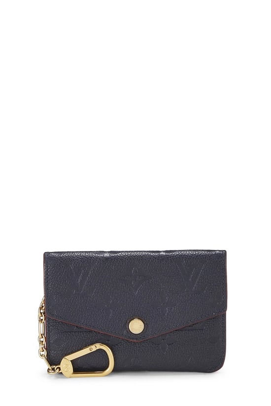 Bleu Infini Empreinte Leather Pochette Clefs