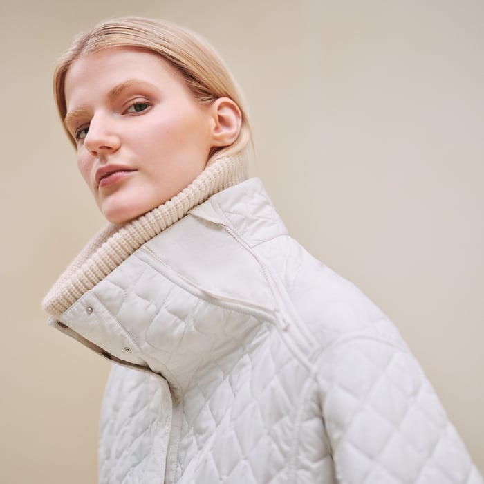 Blanc Nacre Quilted Jacket