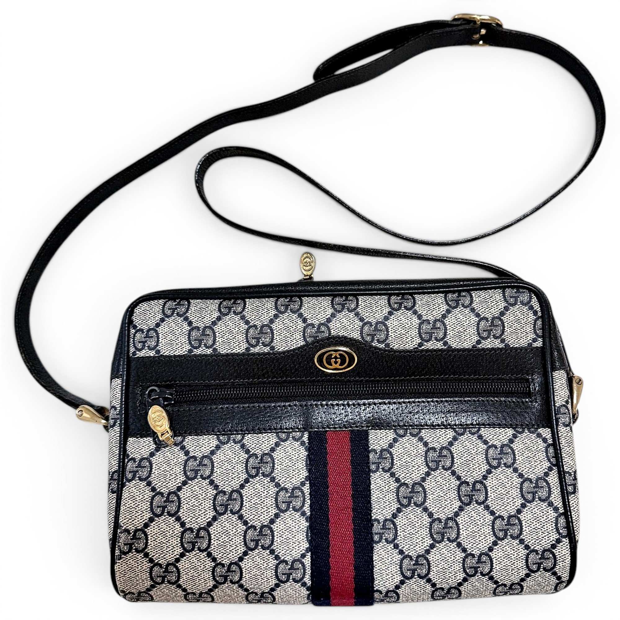 Ophidia Zip leather crossbody bag