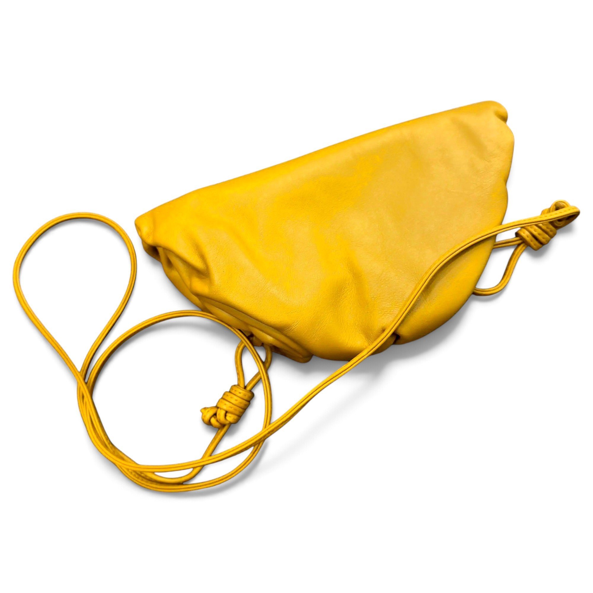 Pouch leather crossbody bag