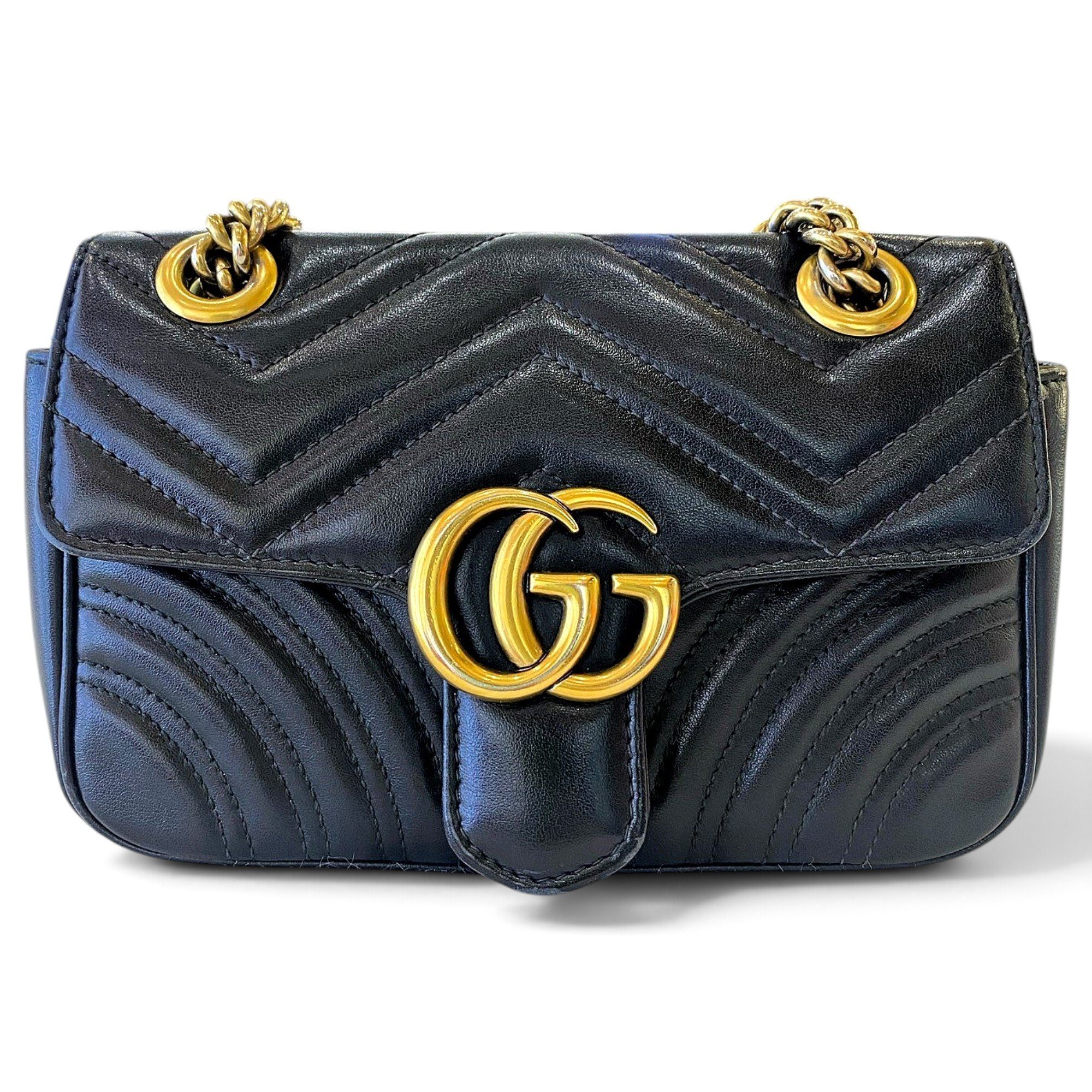 GG Marmont Flap leather handbag