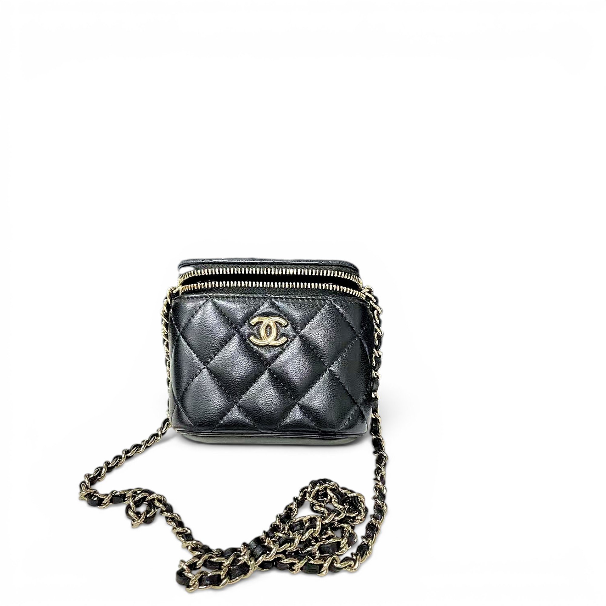 Trendy CC Vanity leather handbag