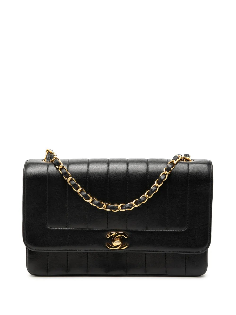1996-1997 Medium Vertical Quilted Lambskin Mademoiselle crossbody bag
