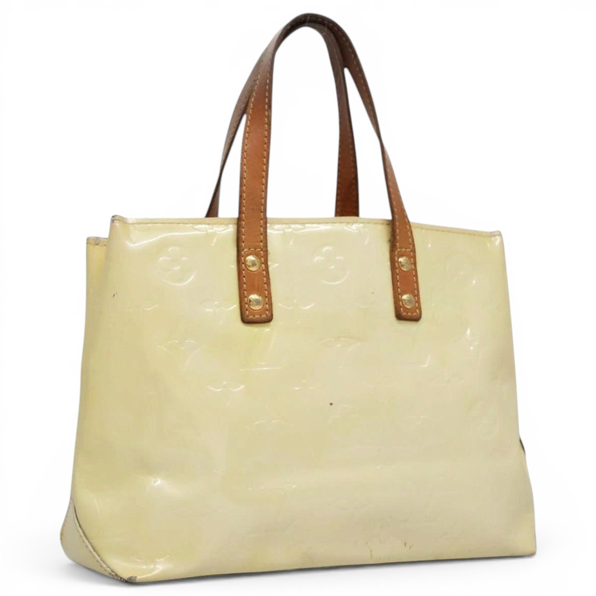 Patent leather handbag