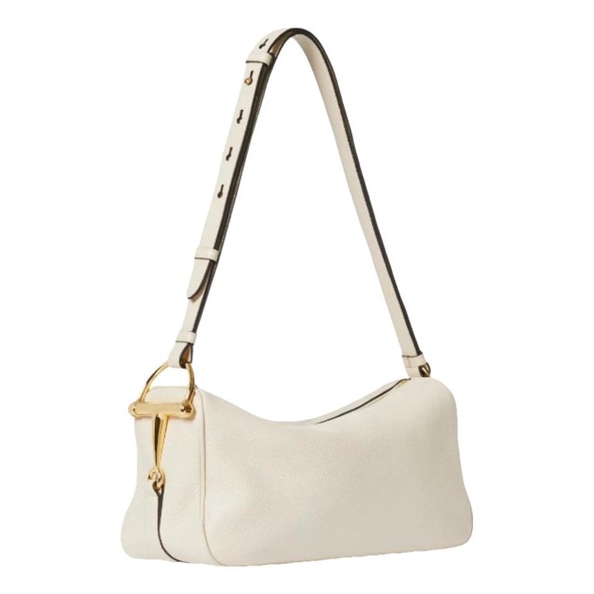 Half Horsebit leather handbag
