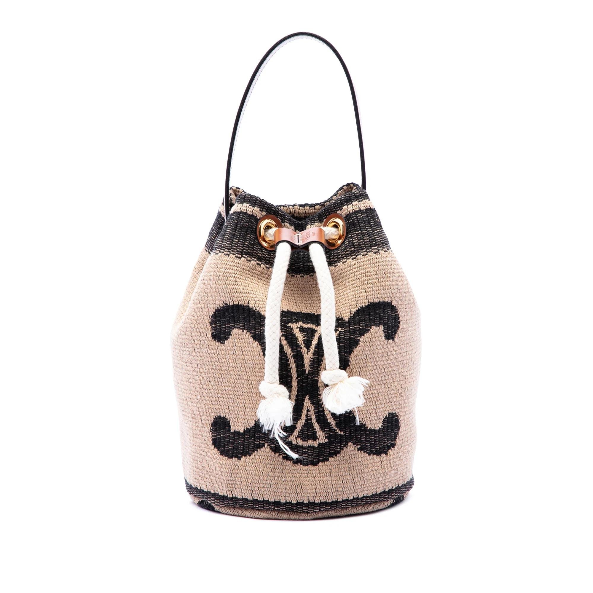 Triomphe leather handbag