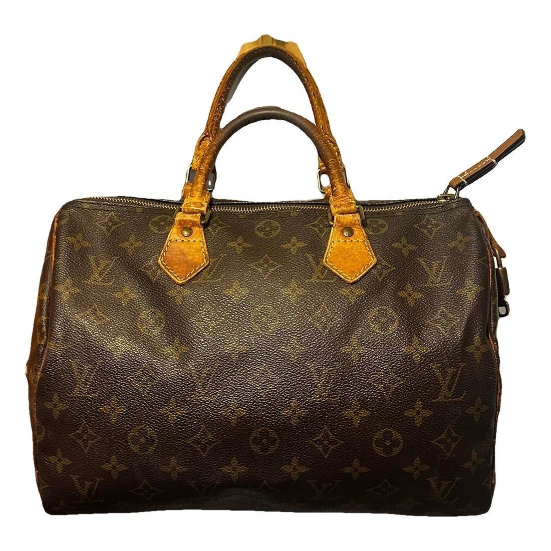 Speedy leather handbag