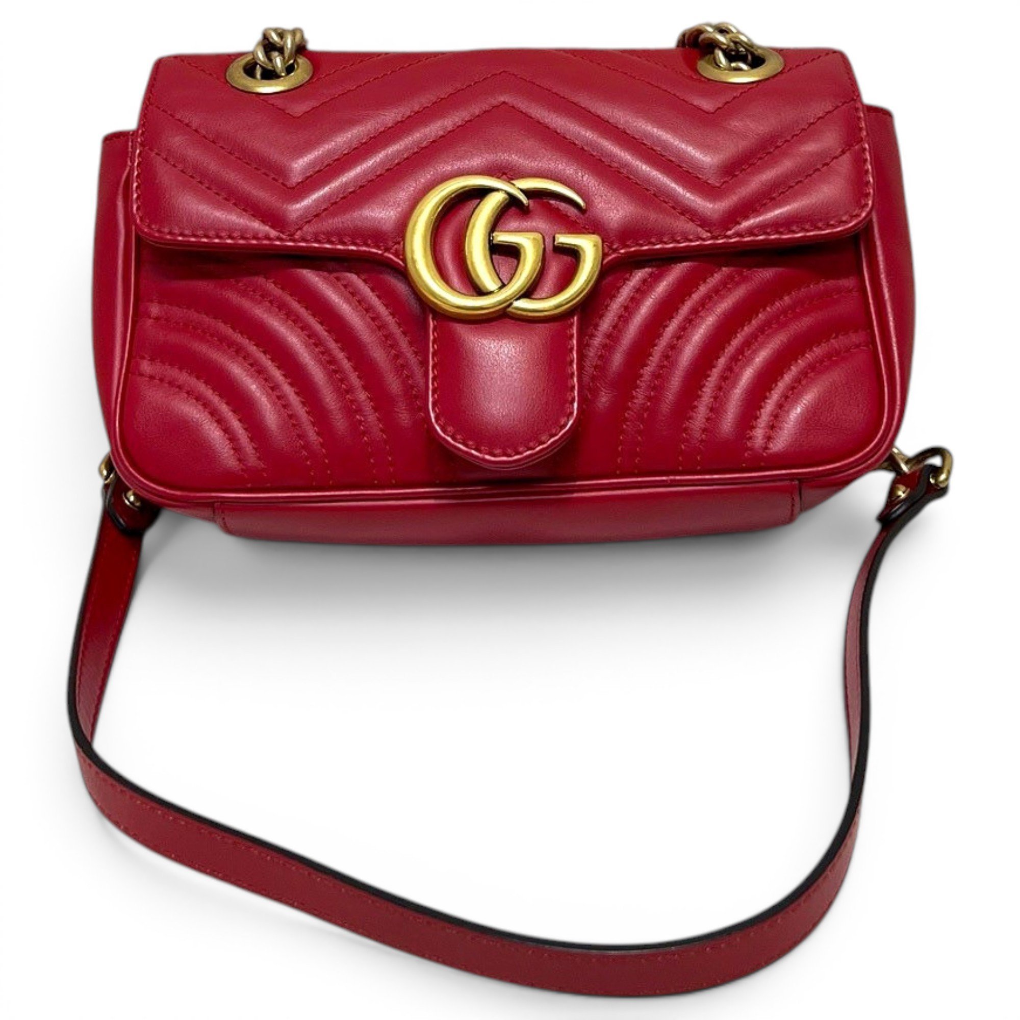 GG Marmont Flap leather crossbody bag
