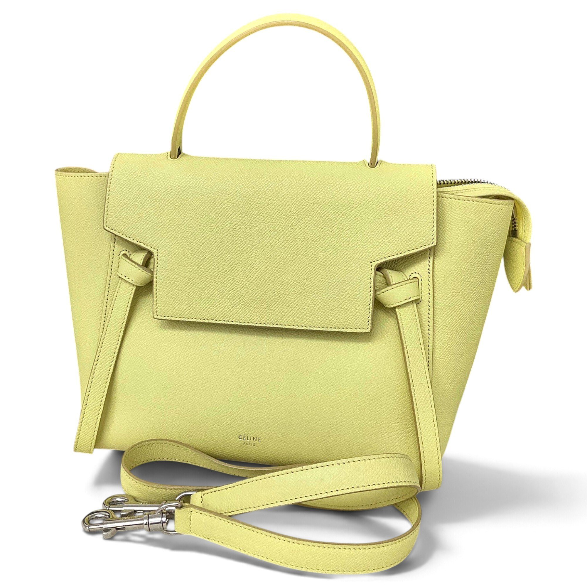 Belt leather handbag