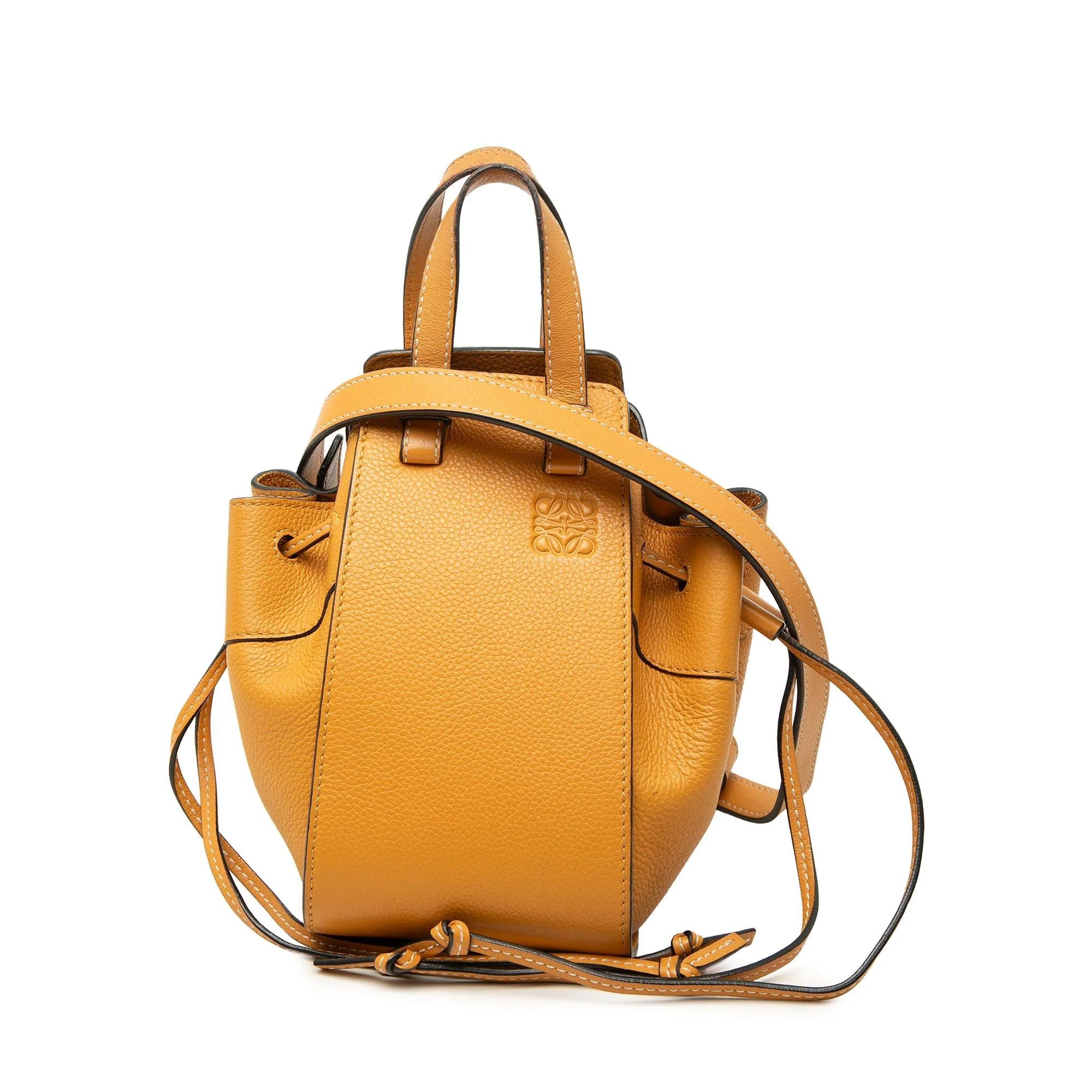 Hammock leather handbag