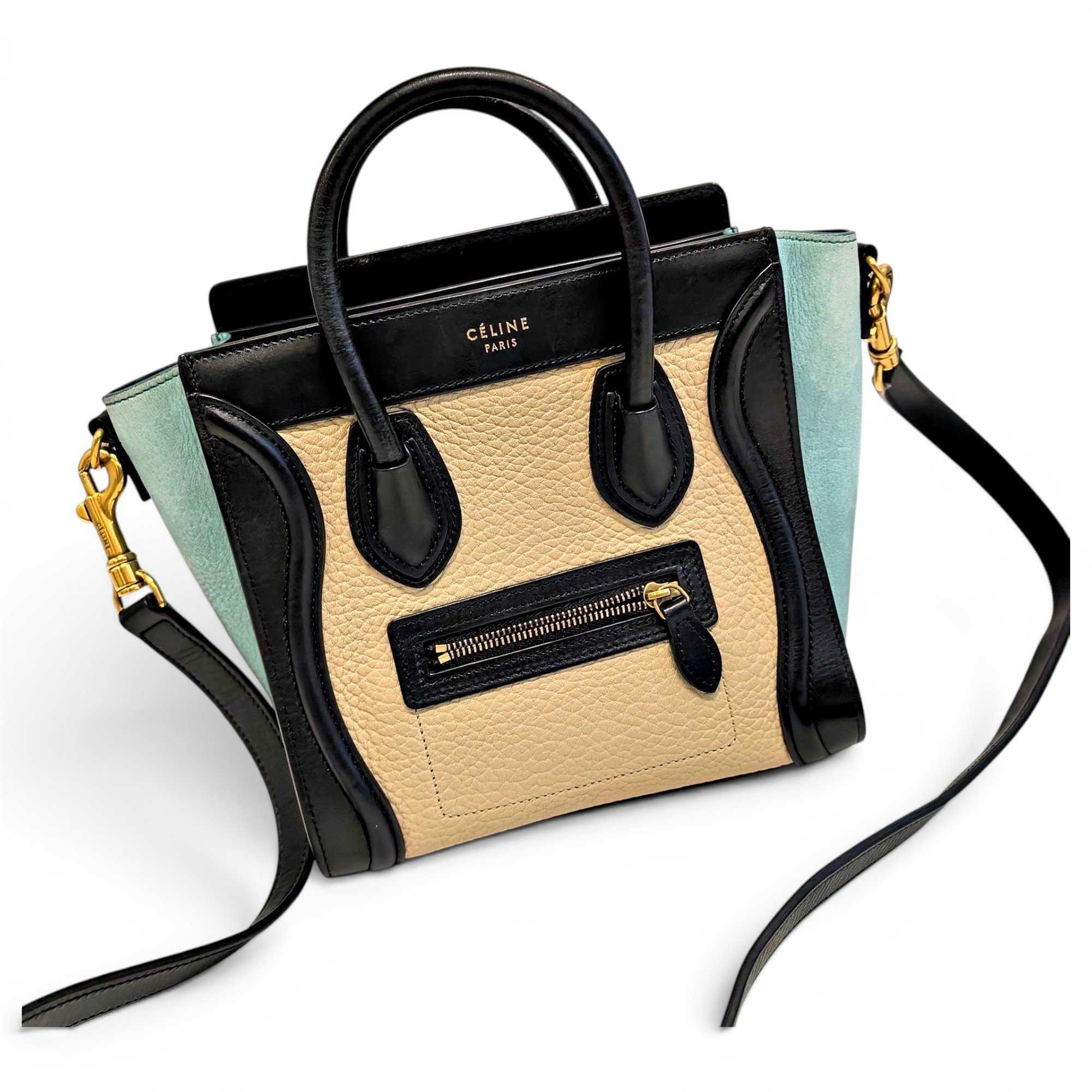 Luggage leather handbag