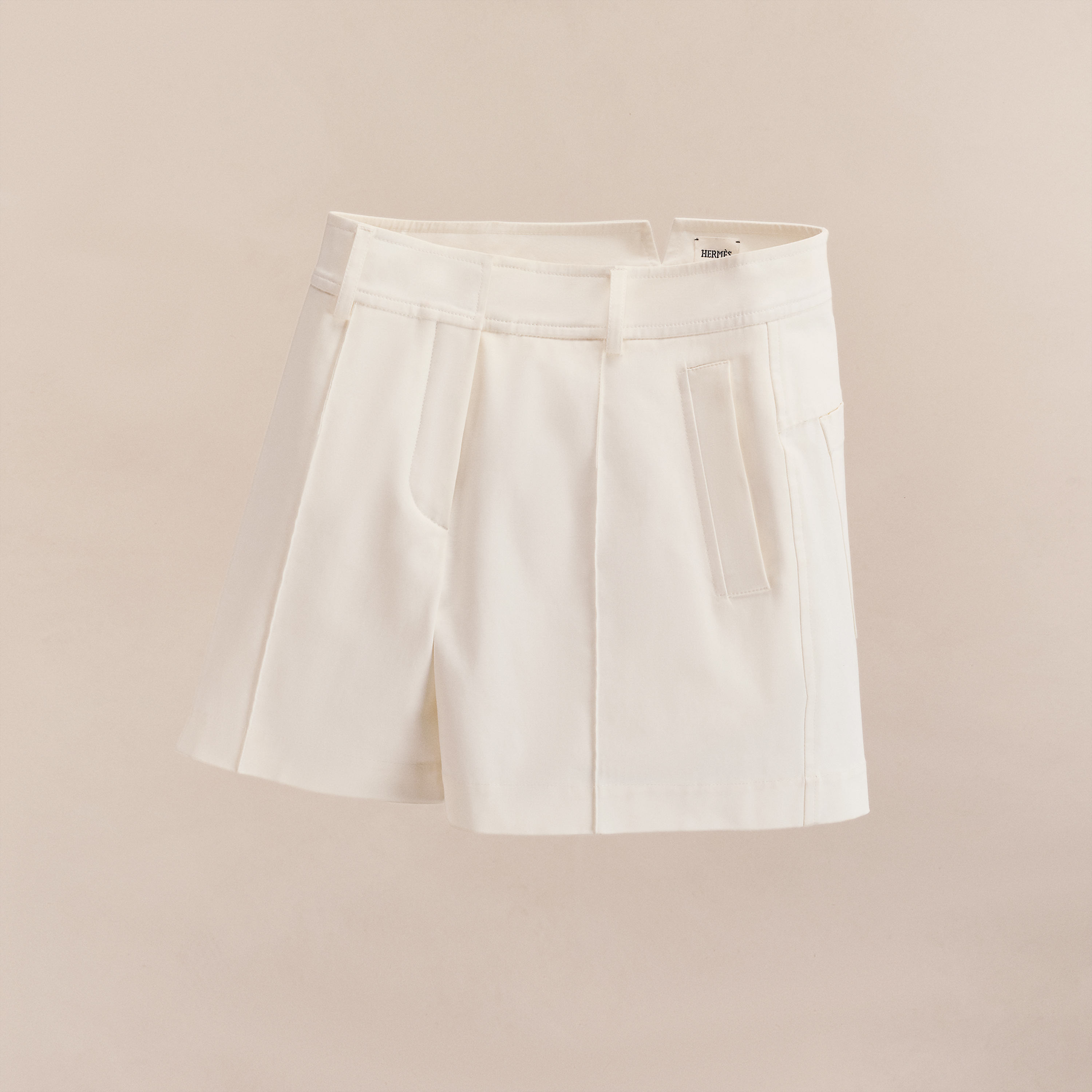 Double cotton twill shorts