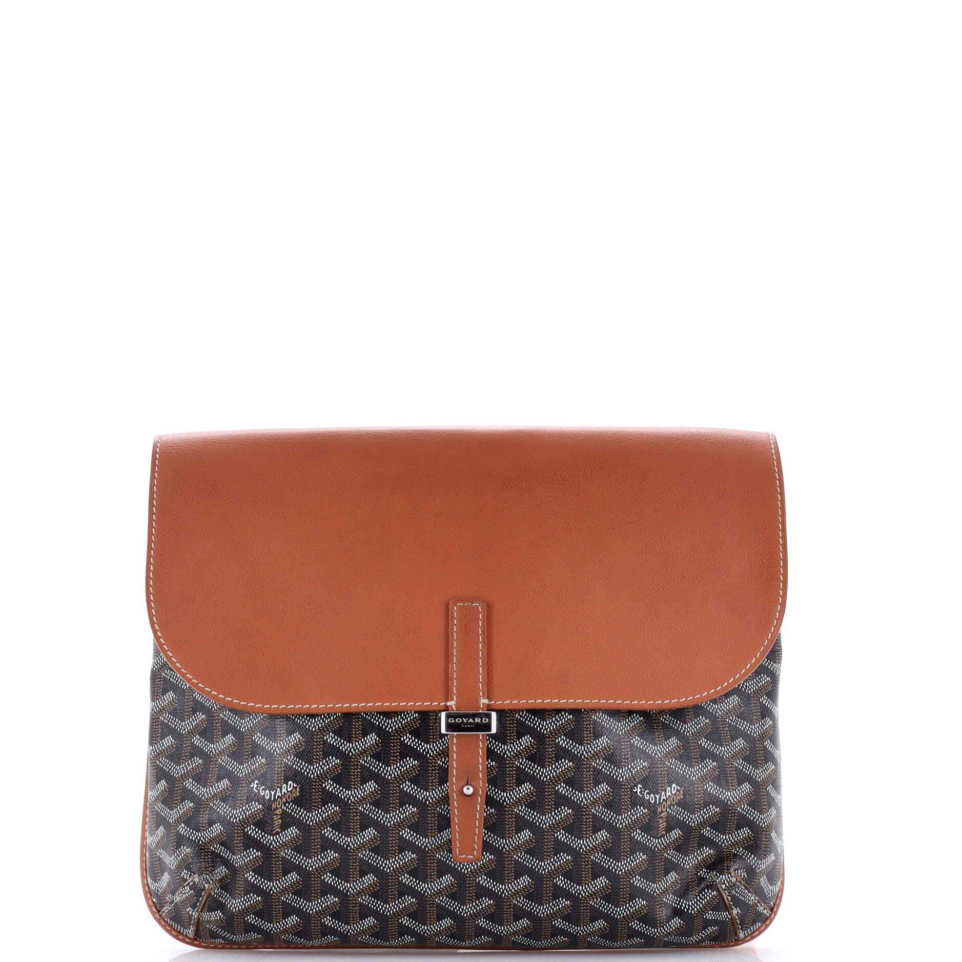 Coursier Messenger Bag Coated Canvas and Leather