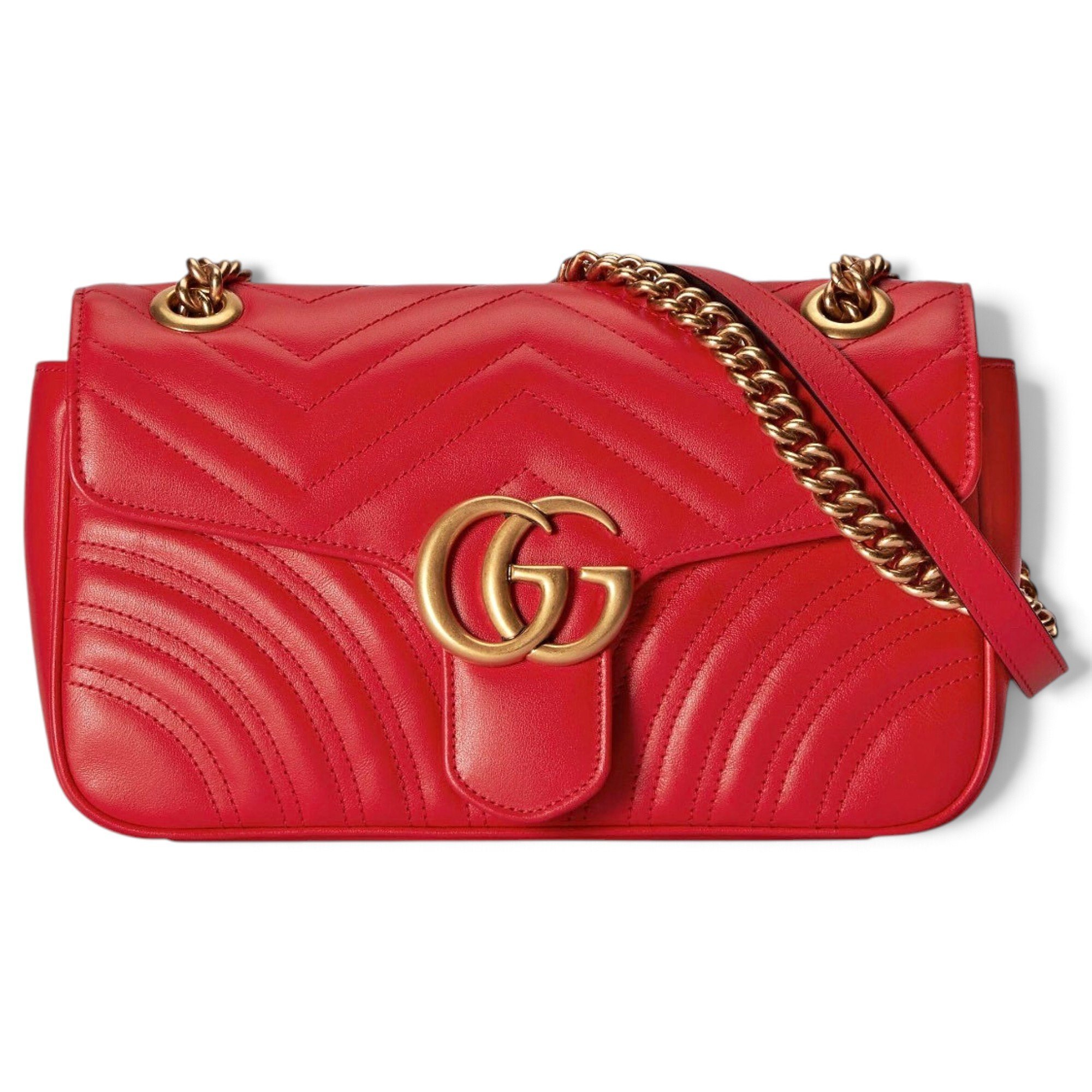 GG Marmont Flap leather crossbody bag