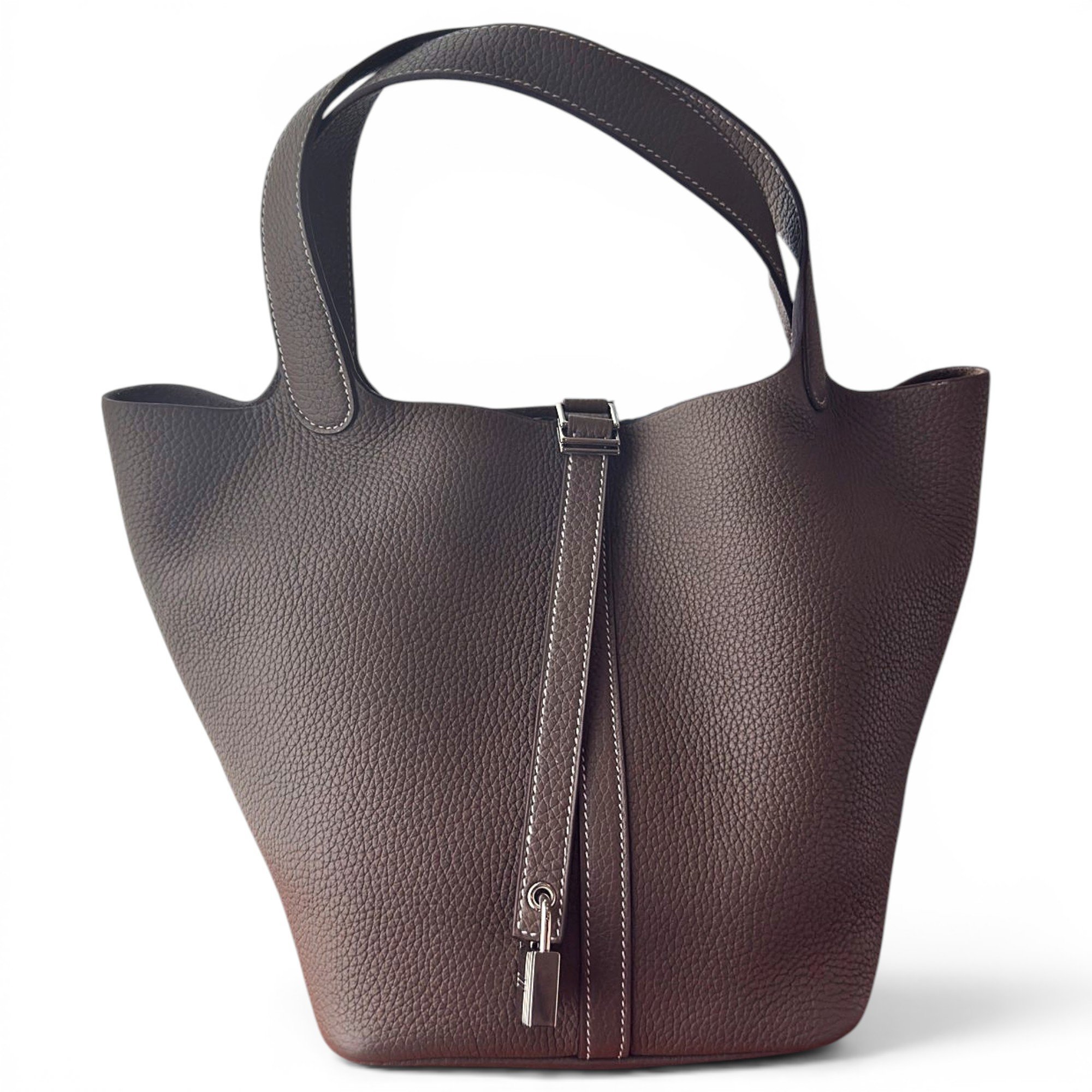 Picotin leather handbag