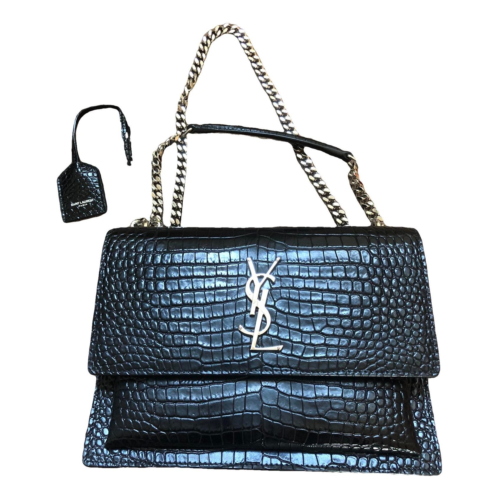 Sunset leather crossbody bag