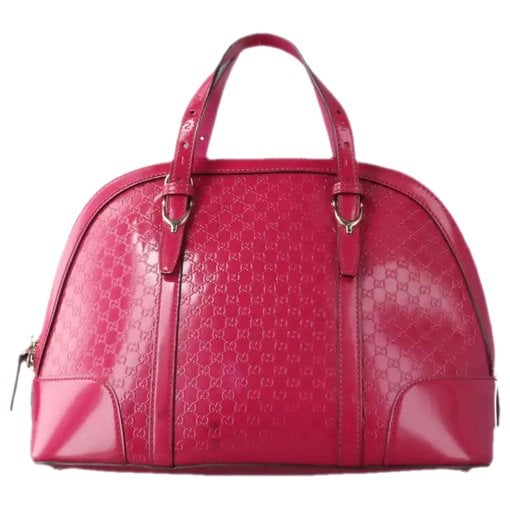 Patent leather handbag