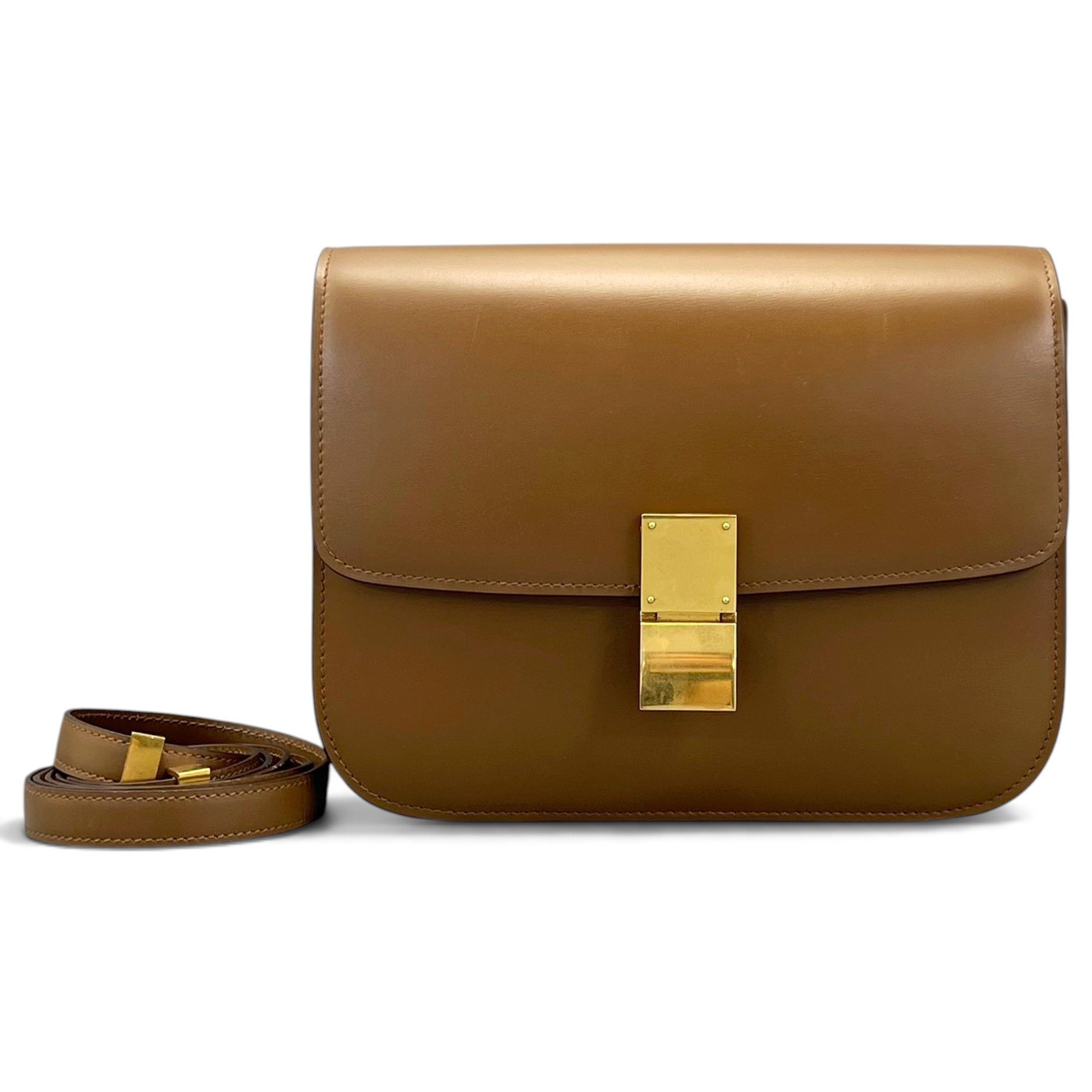Classic leather crossbody bag