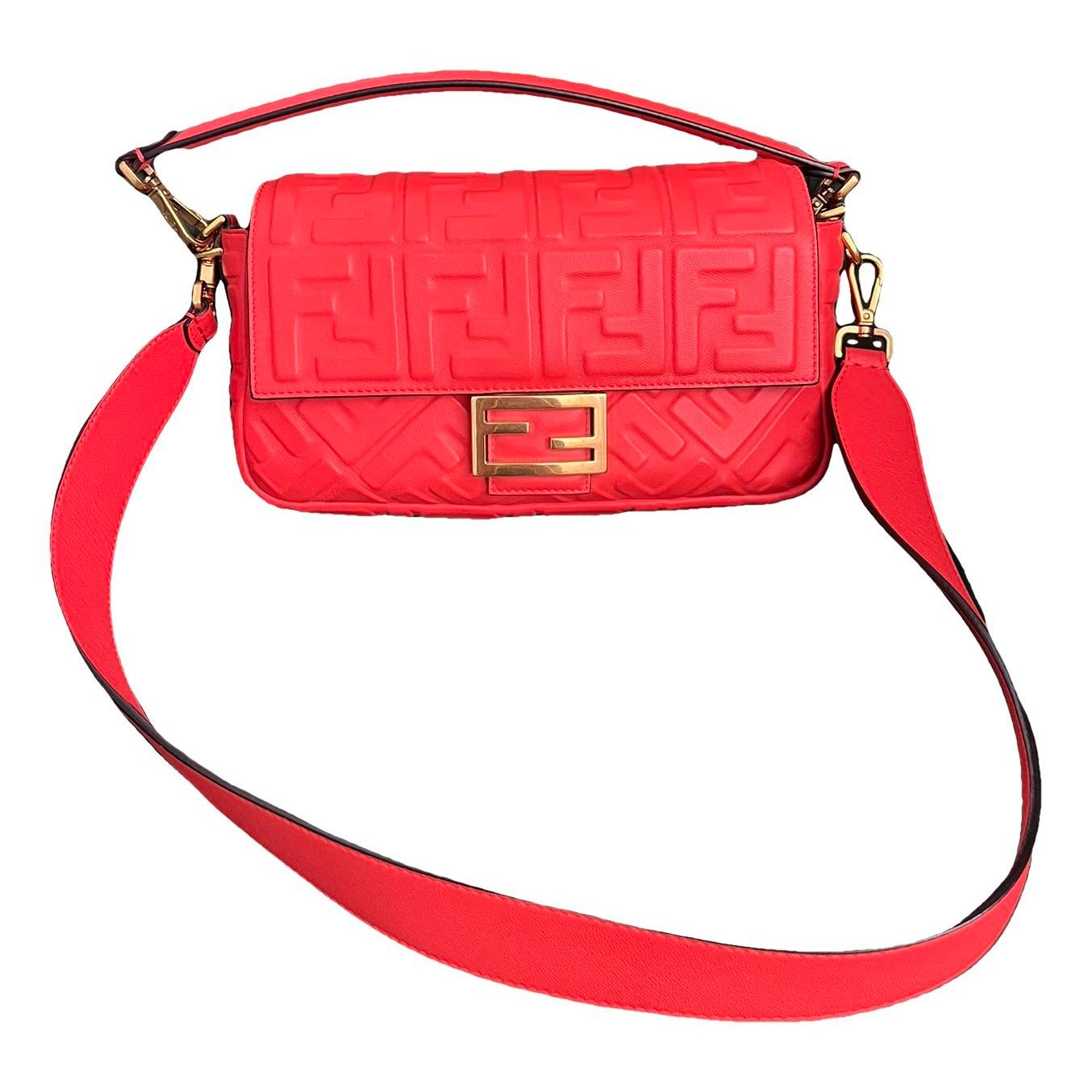 Baguette leather handbag