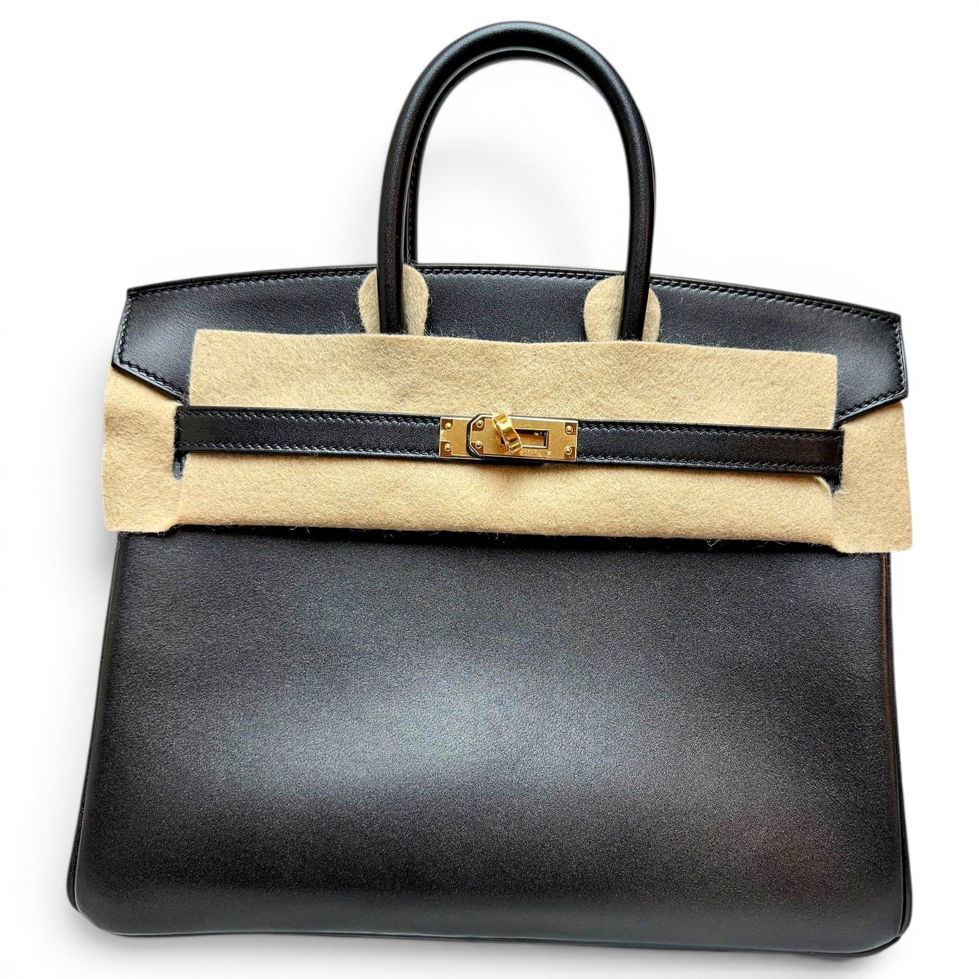Birkin 25 leather handbag