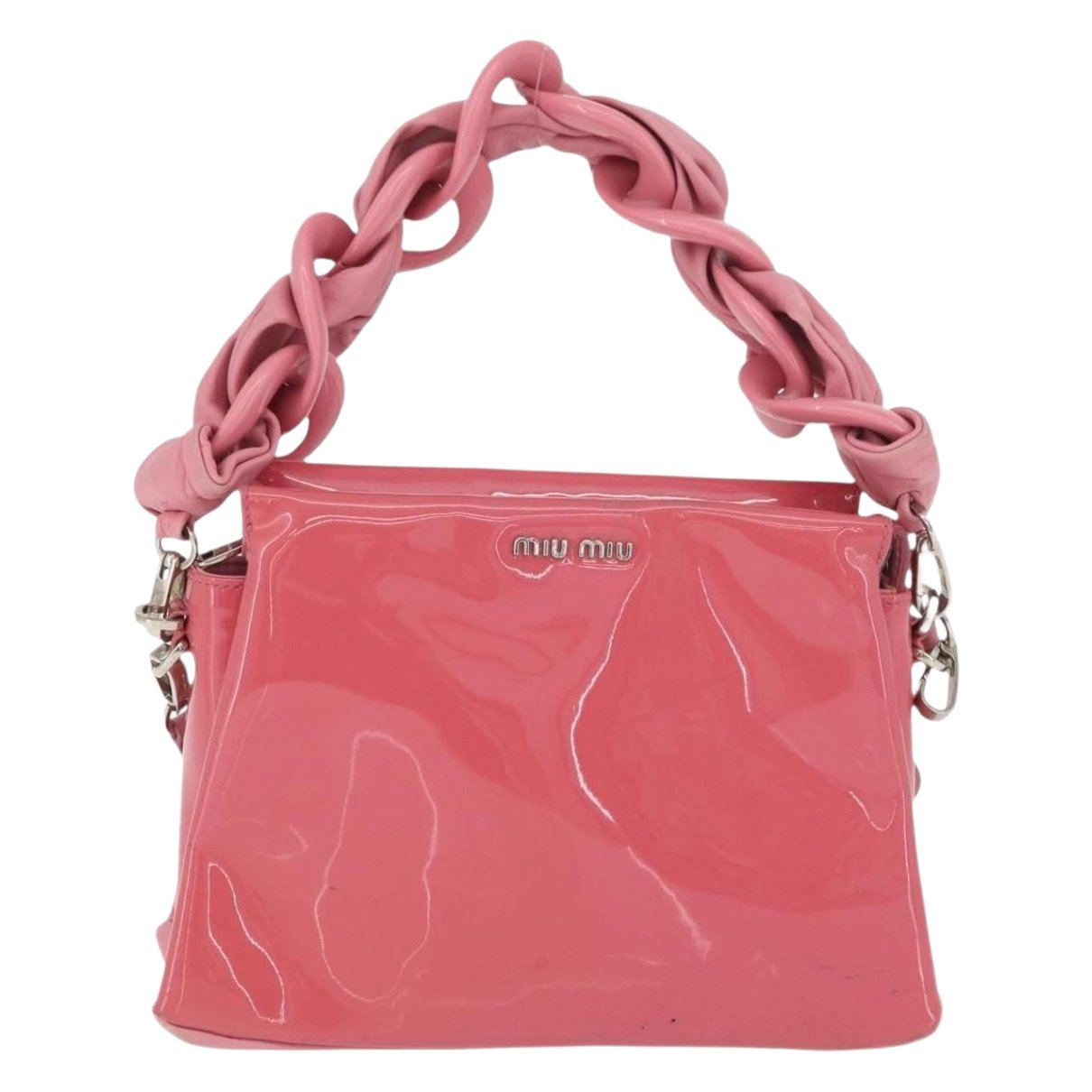 Patent leather handbag