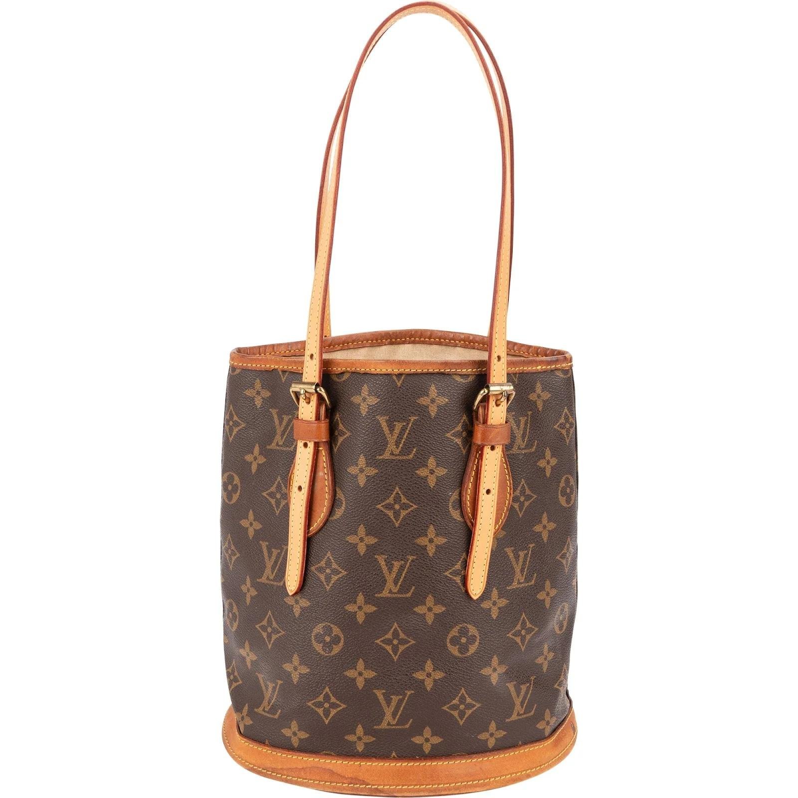 Bucket leather handbag