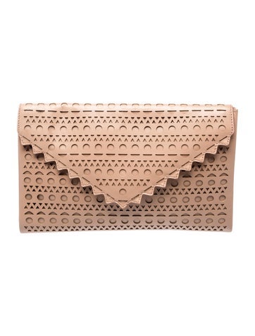 Alaia Leather Clutch