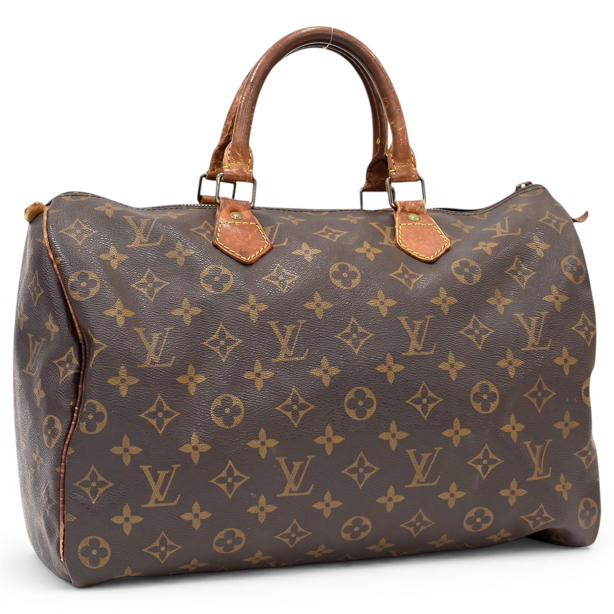 Speedy leather handbag