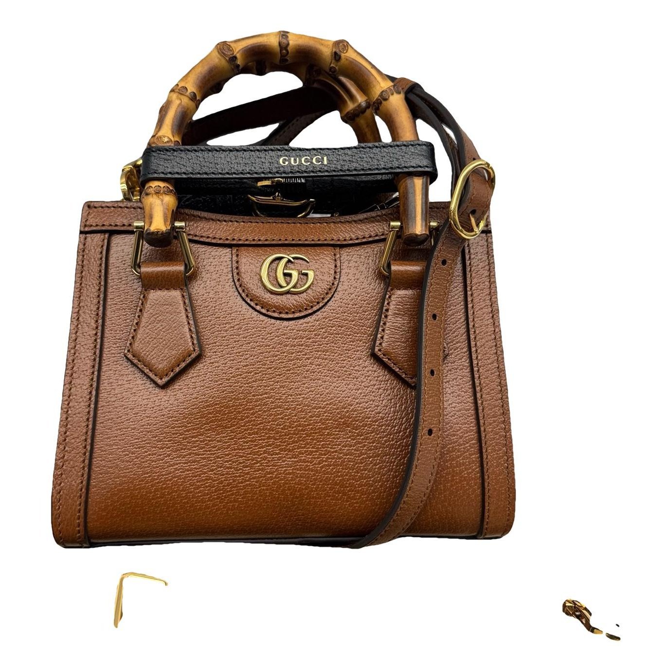 Diana Bamboo leather handbag