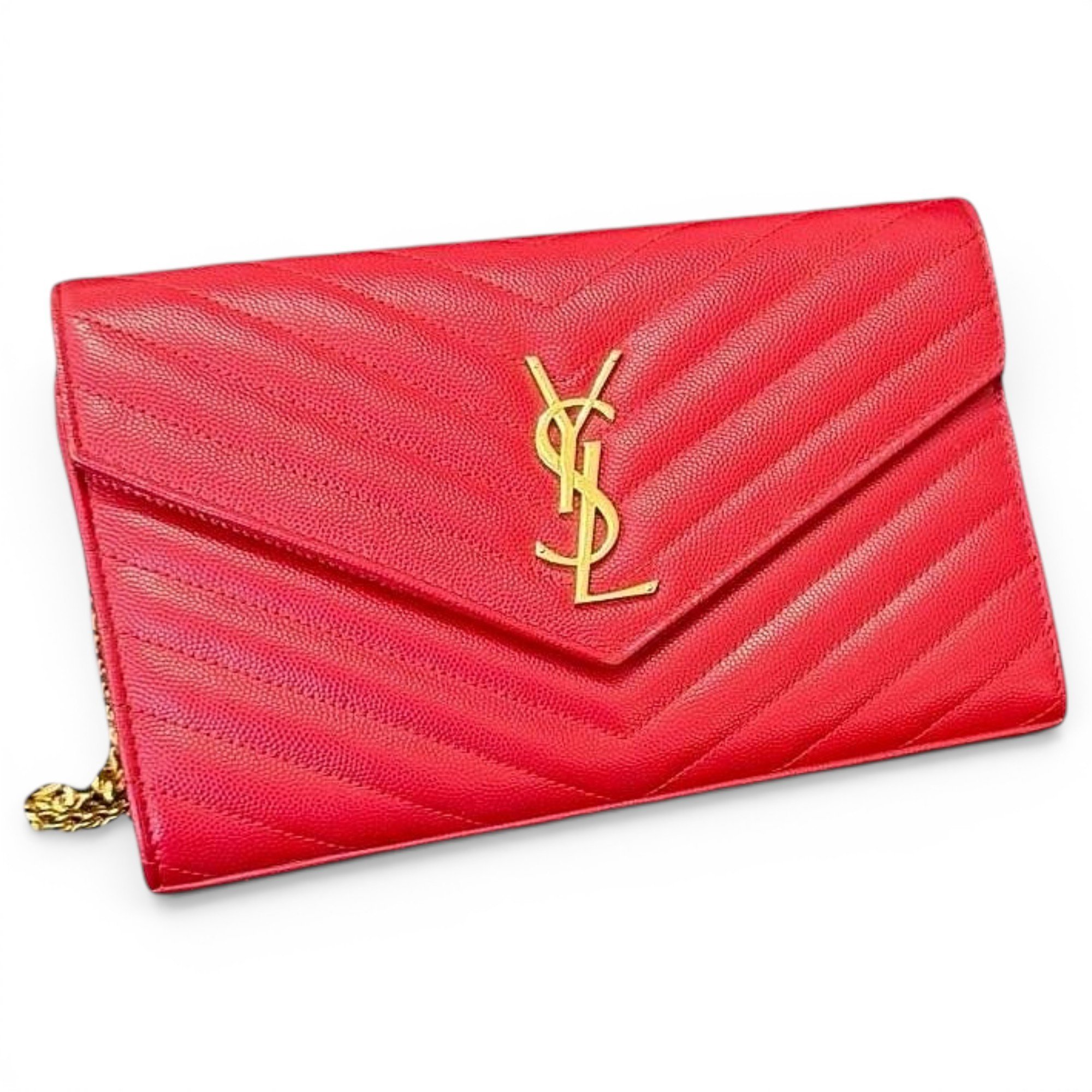 Envelope leather crossbody bag