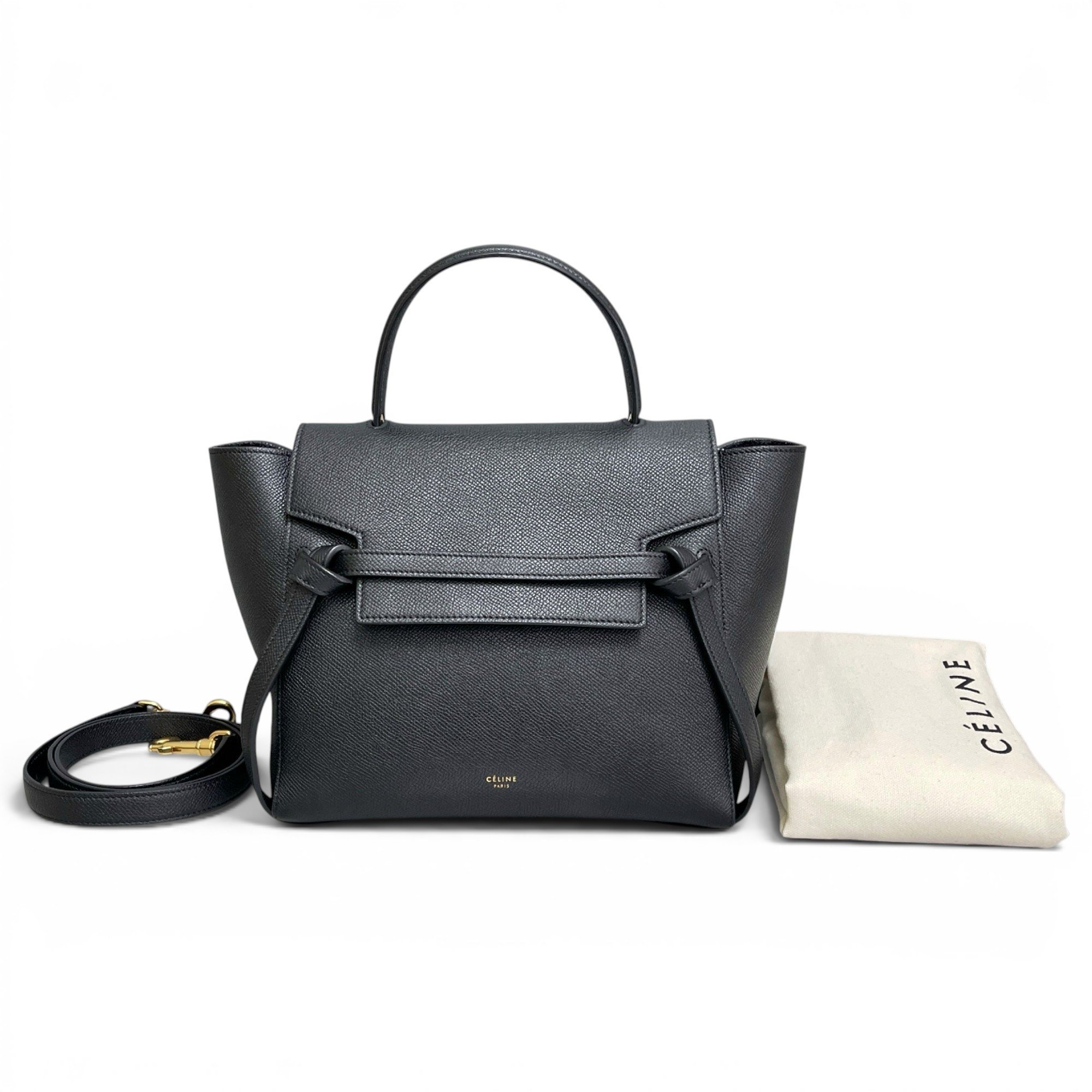 Belt leather handbag