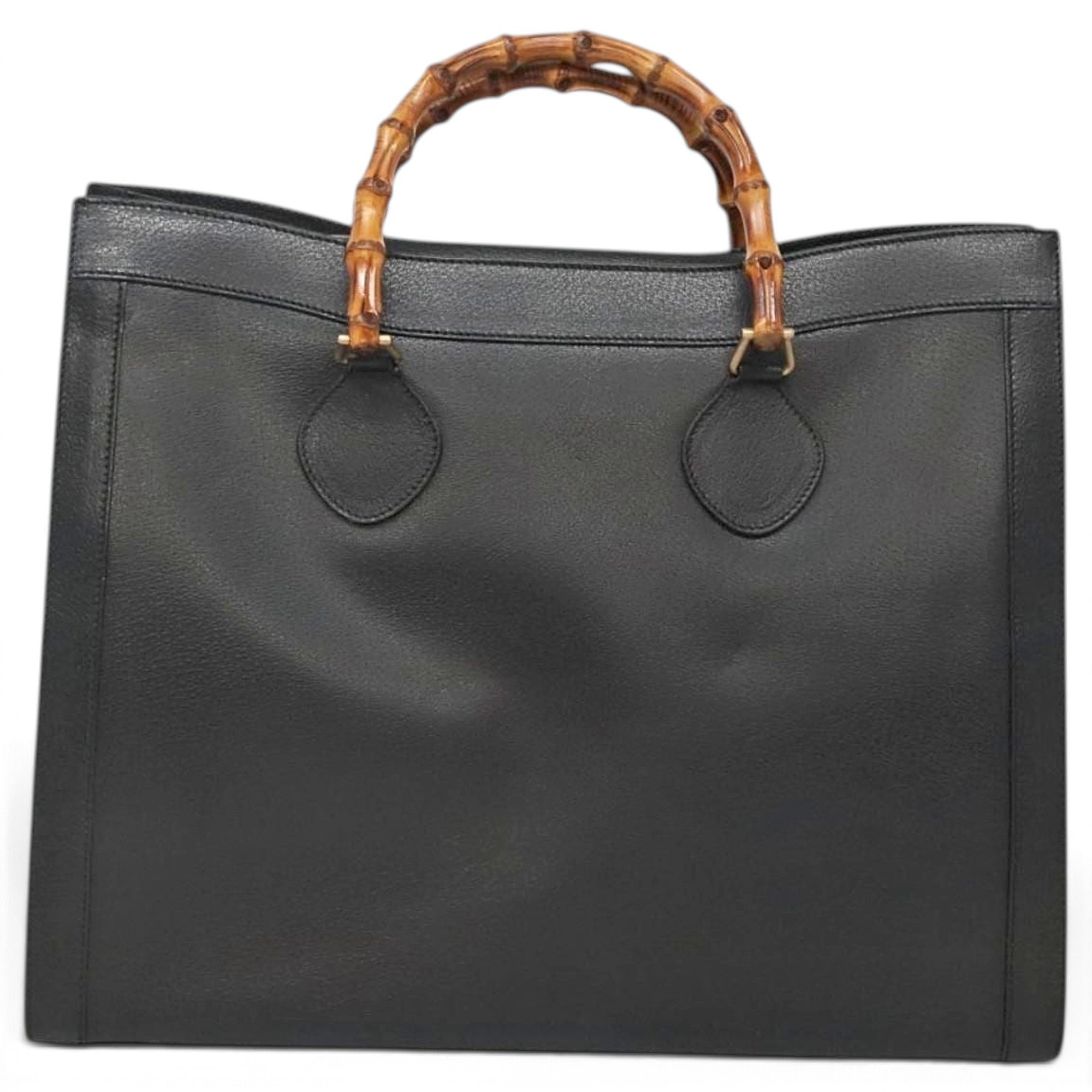 Bamboo leather handbag