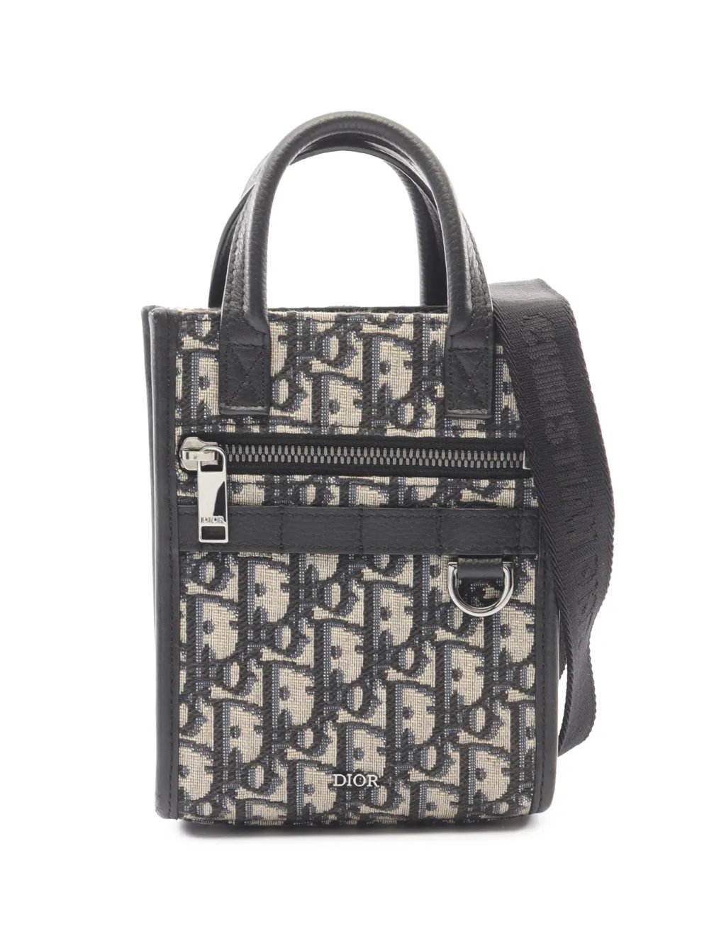 2010-2026 Mini Oblique Canvas Safari North-South Tote satchel