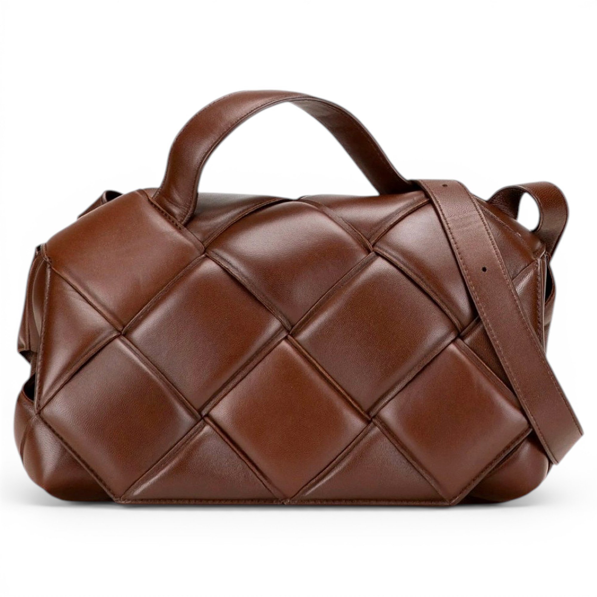 Cassette Padded leather handbag