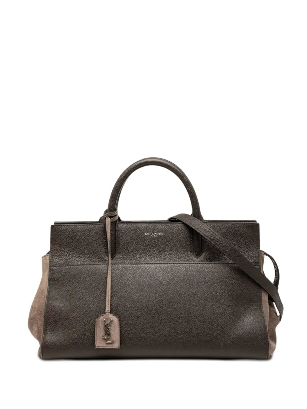 2016 Small Leather and Suede Rive Gauche Cabas Tote satchel